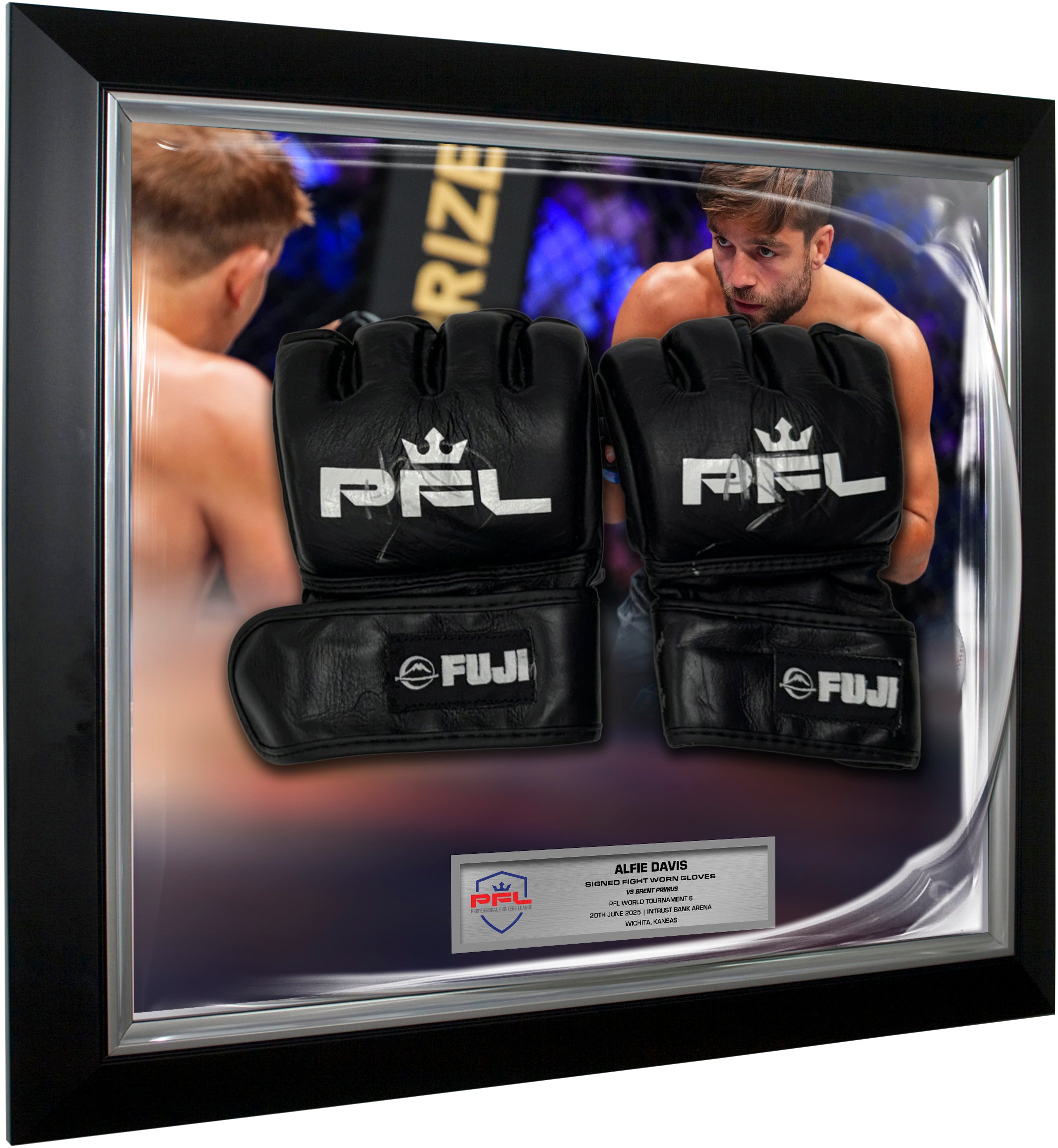 Alfie Davis Signed Fight Worn Gloves