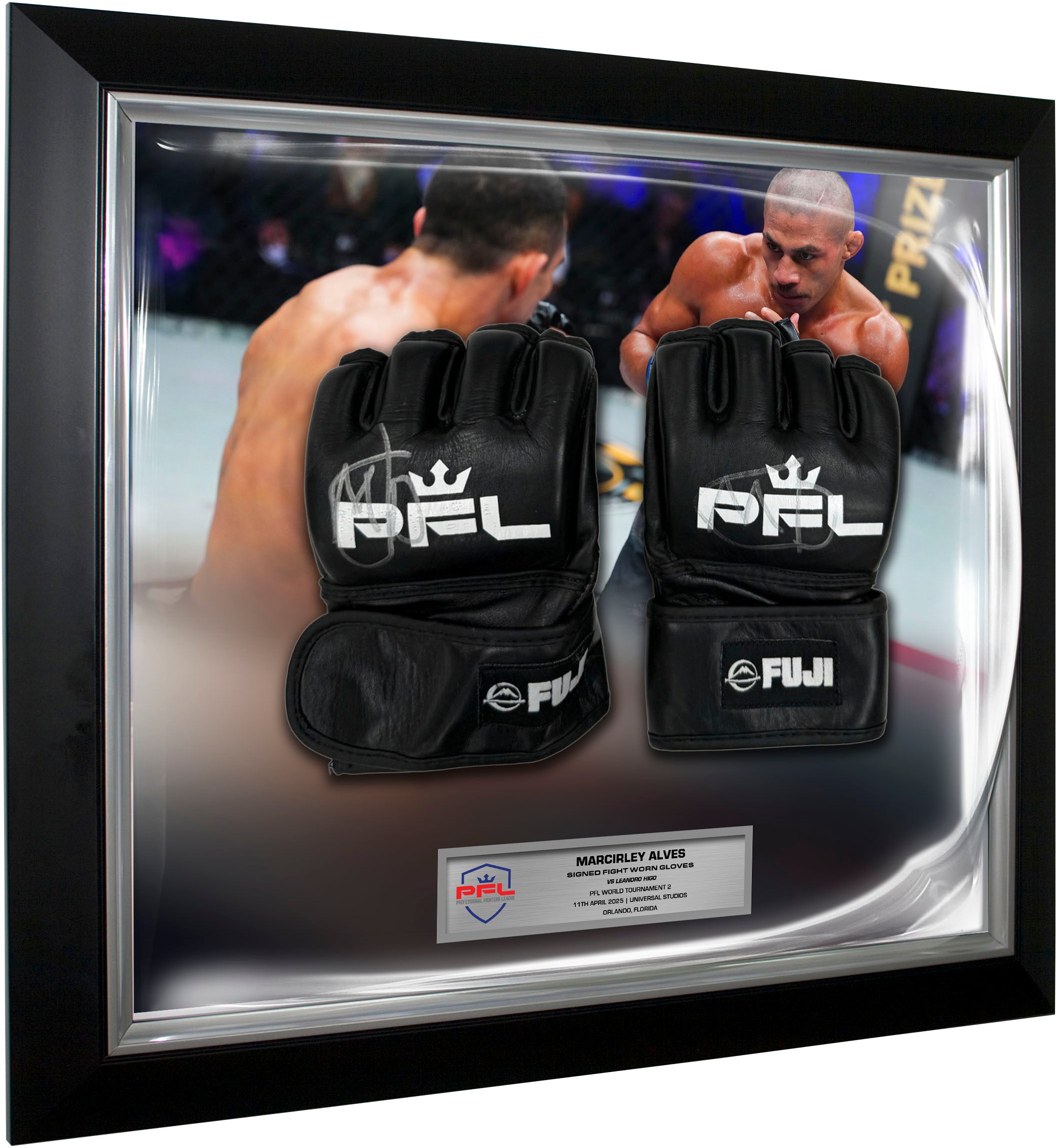 Marcirley Alves Signed Fight Worn Gloves