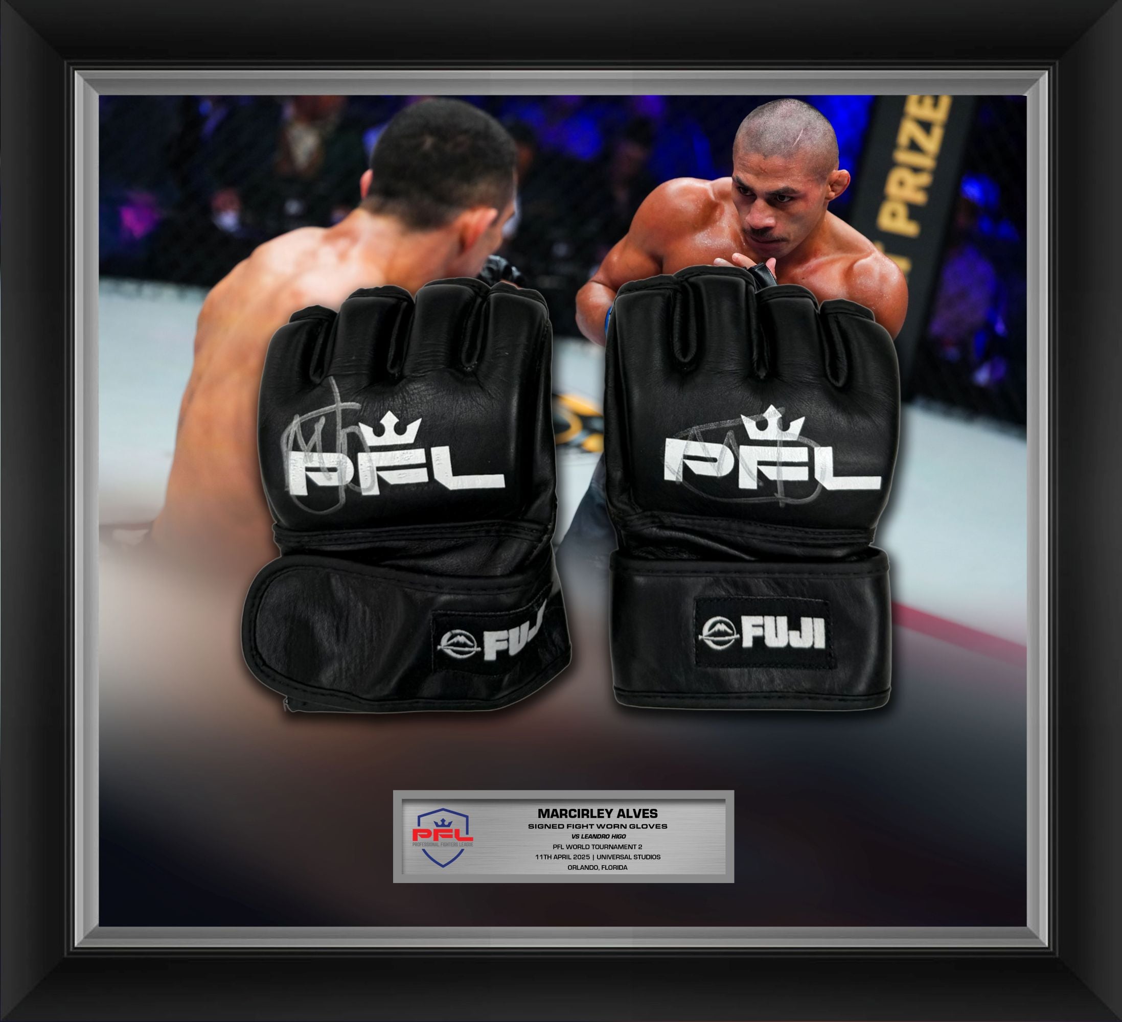 Marcirley Alves Signed Fight Worn Gloves