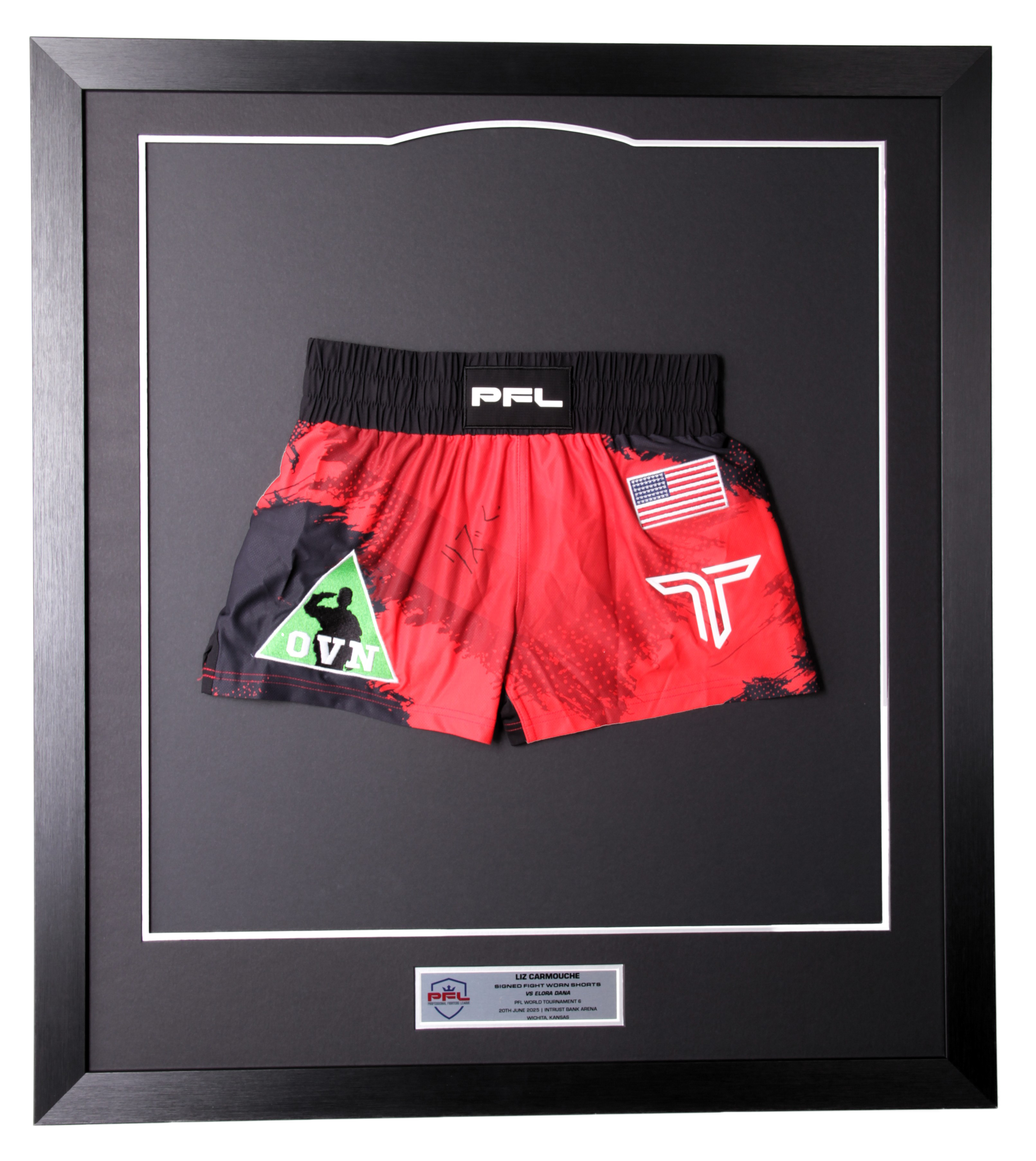 Liz Carmouche Signed Fight Worn Shorts