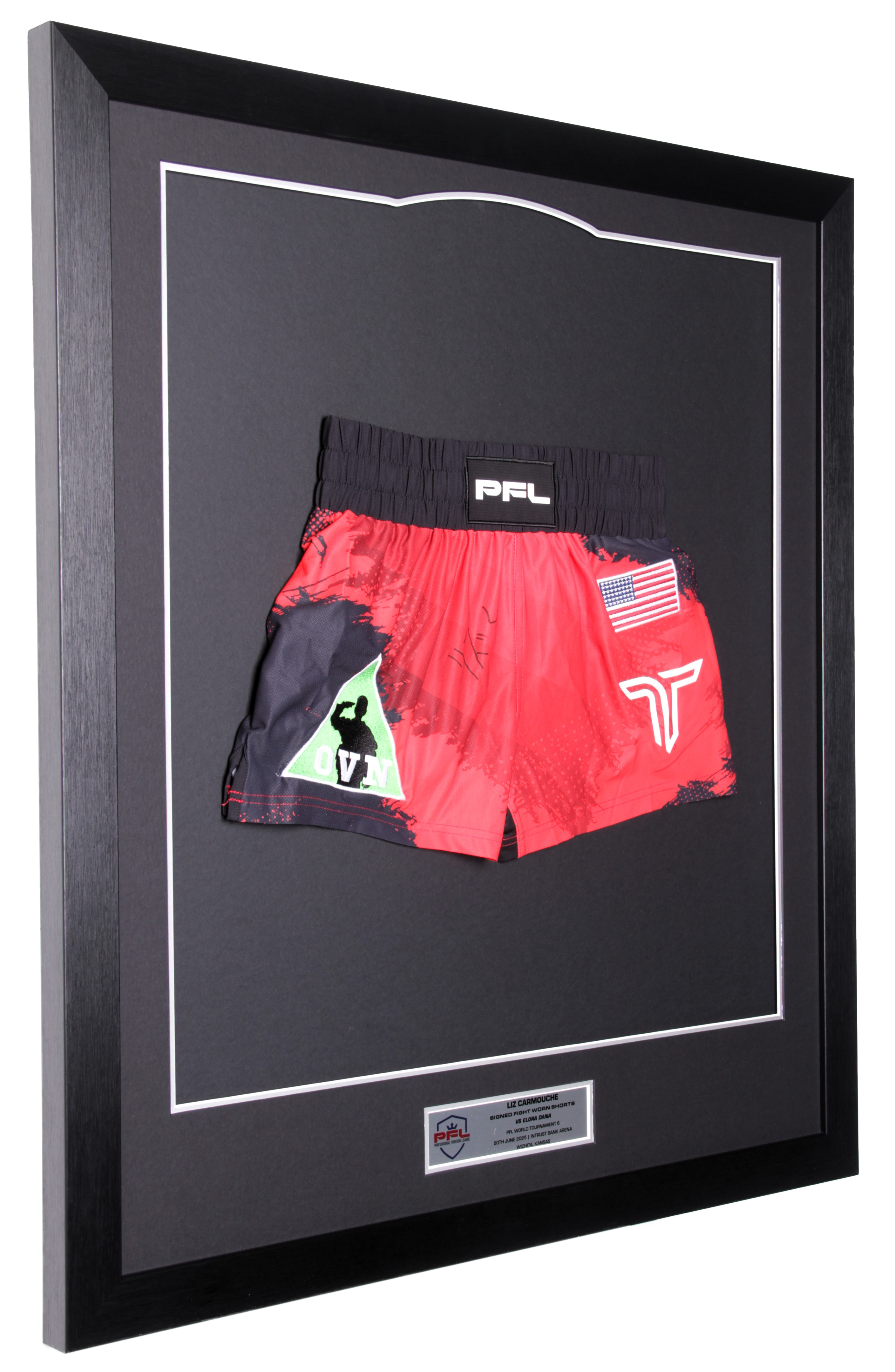 Liz Carmouche Signed Fight Worn Shorts