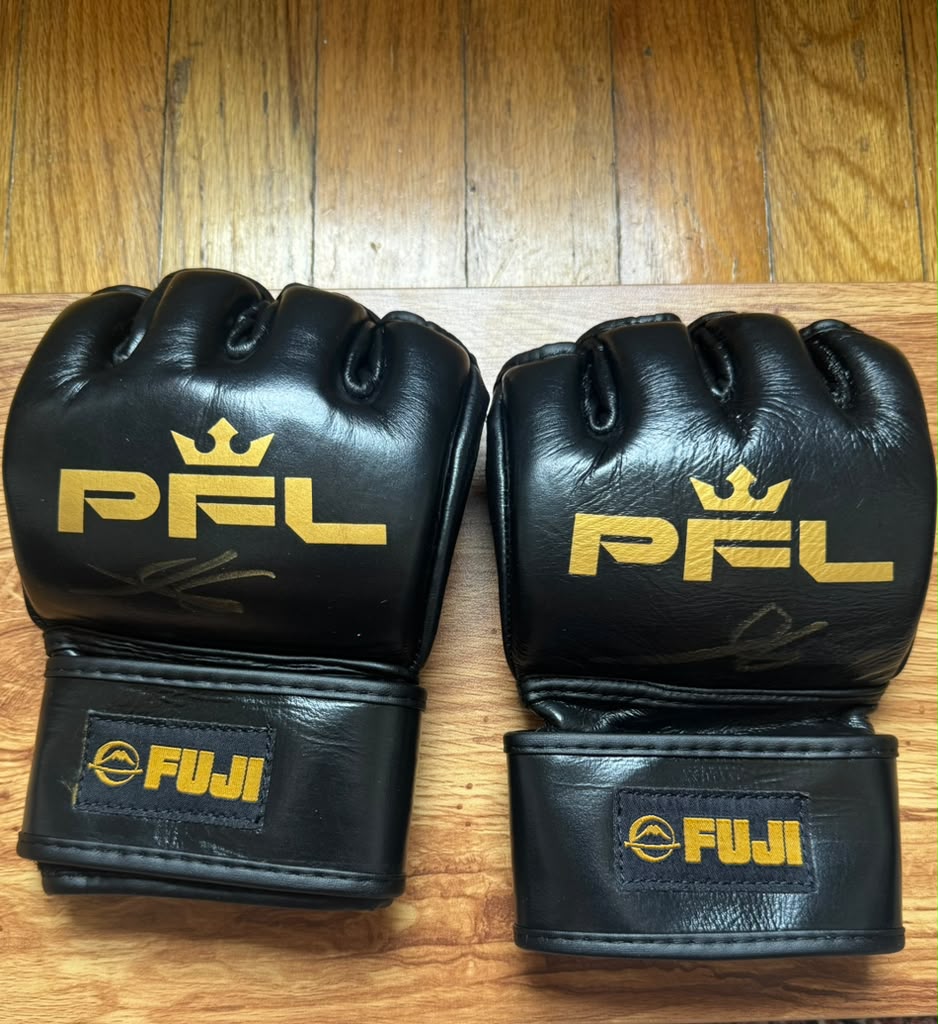 Thad Jean Signed Fight Worn Gloves Washington DC 2026