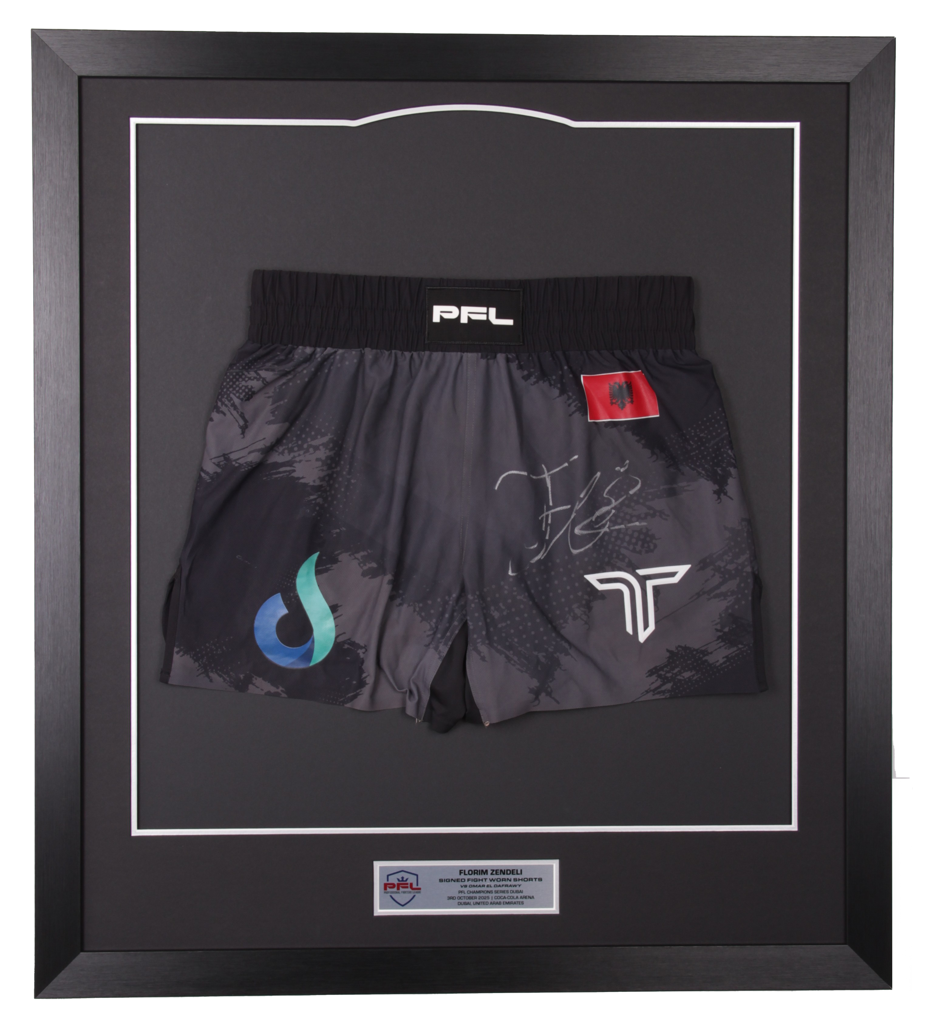 Florim Zendeli Signed Fight Worn Shorts