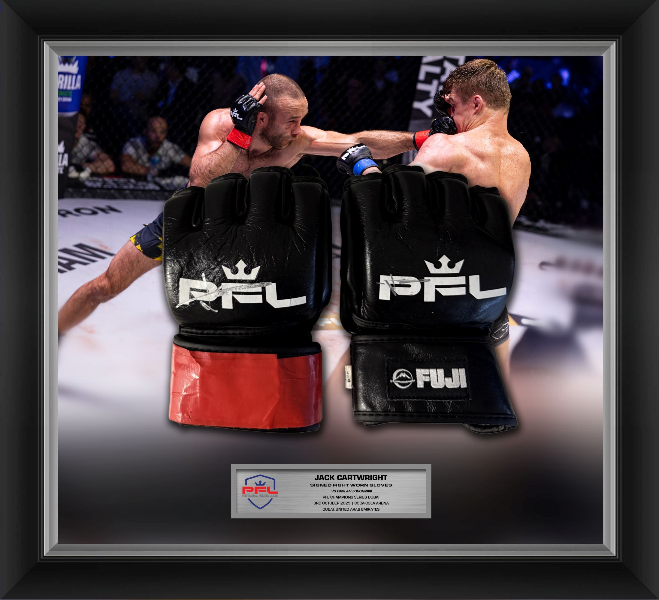 Jack Cartwright Signed Fight Worn Gloves - CS