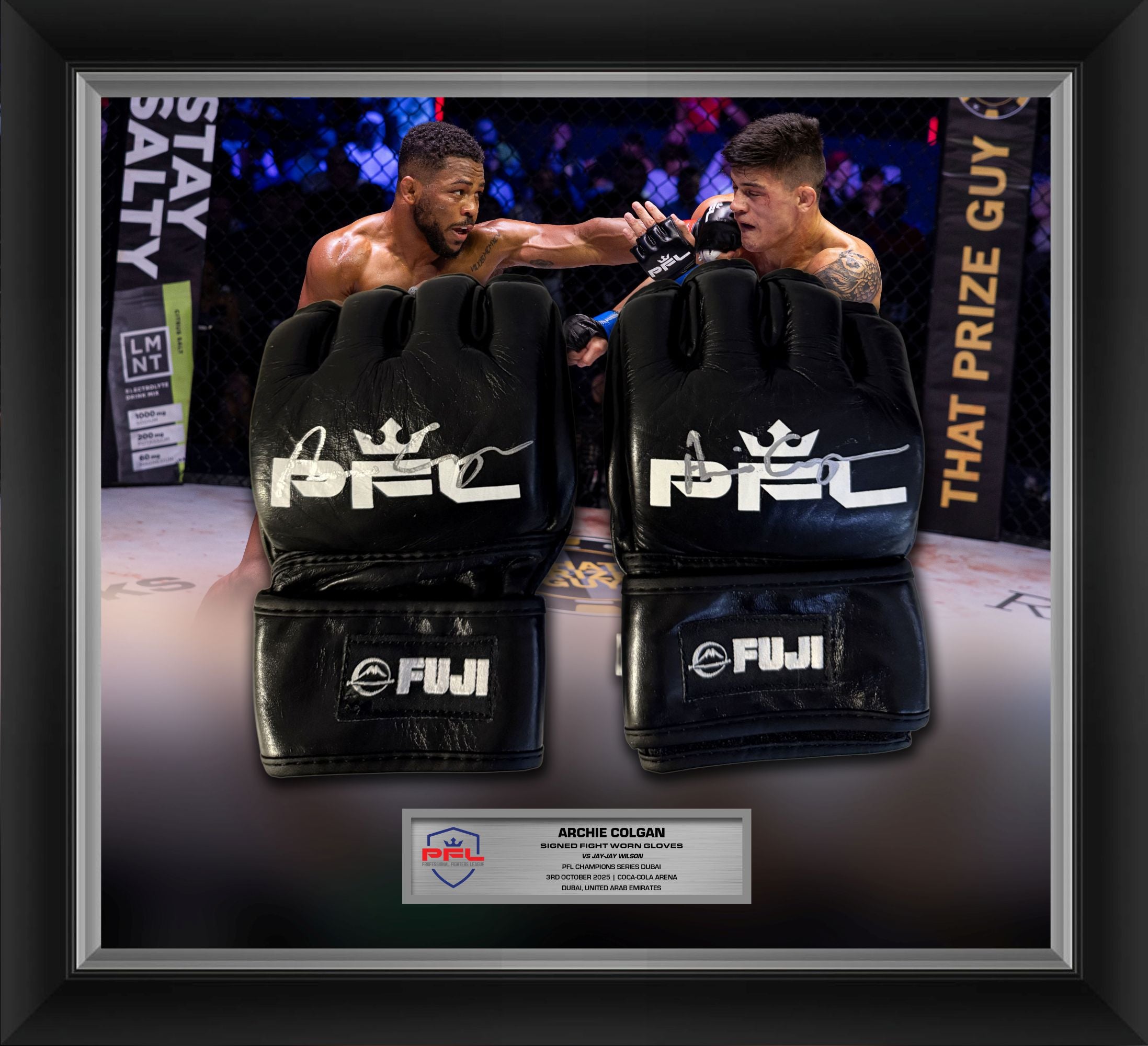 Archie Colgan Signed Fight Worn Gloves - CS