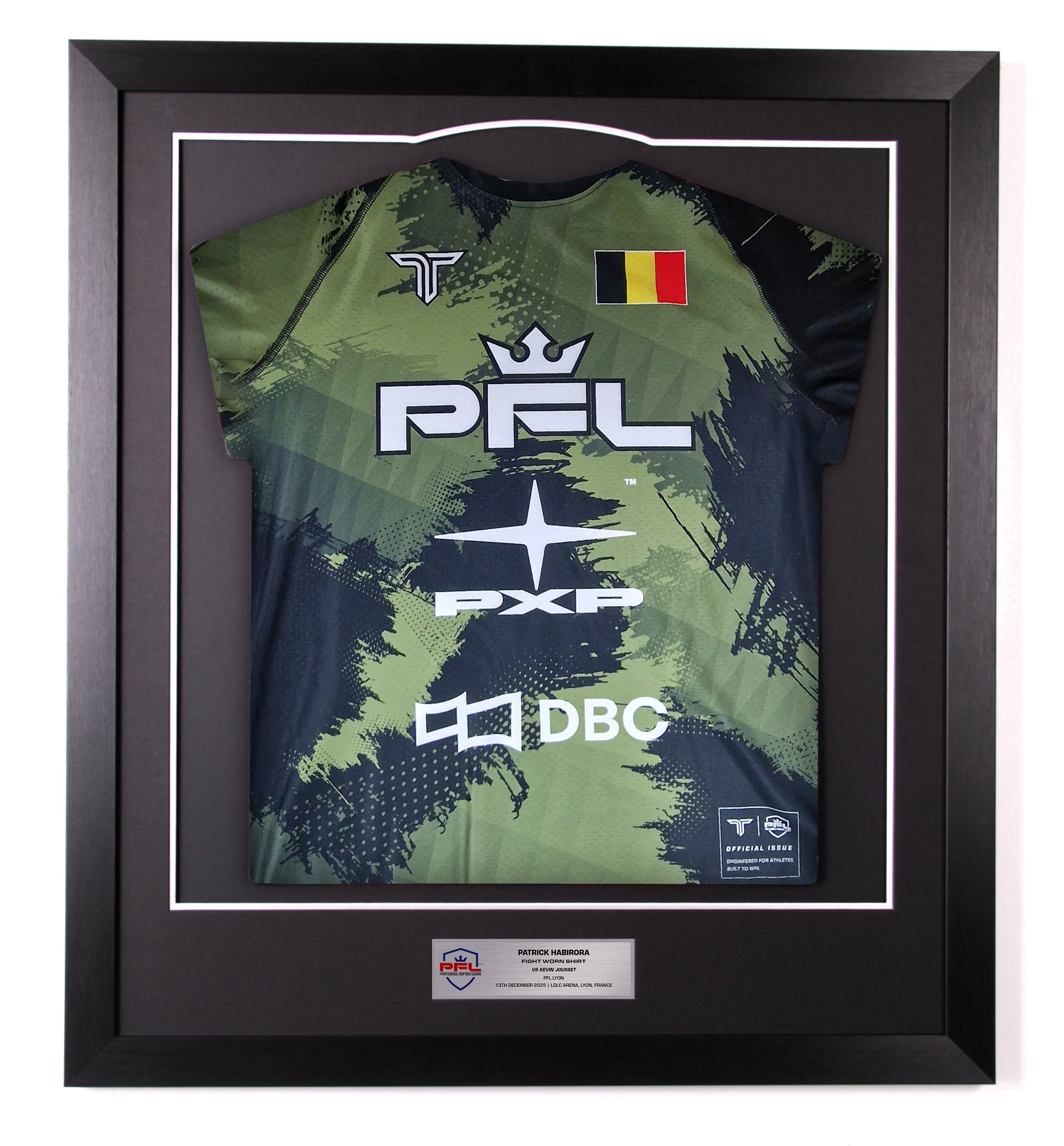 Patrick Habirora Fight Worn Shirt Lyon 2025