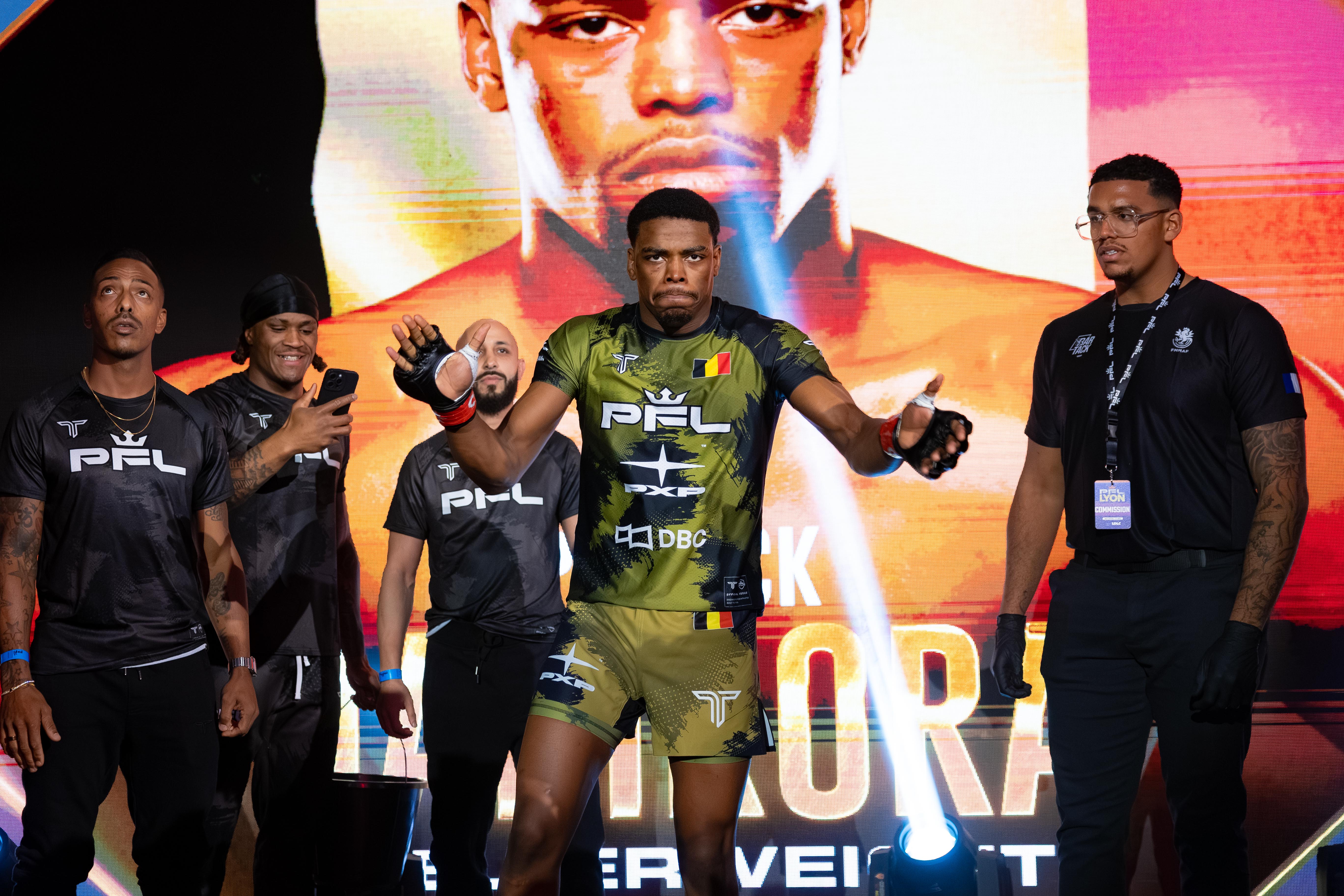 Patrick Habirora Fight Worn Shirt Lyon 2025