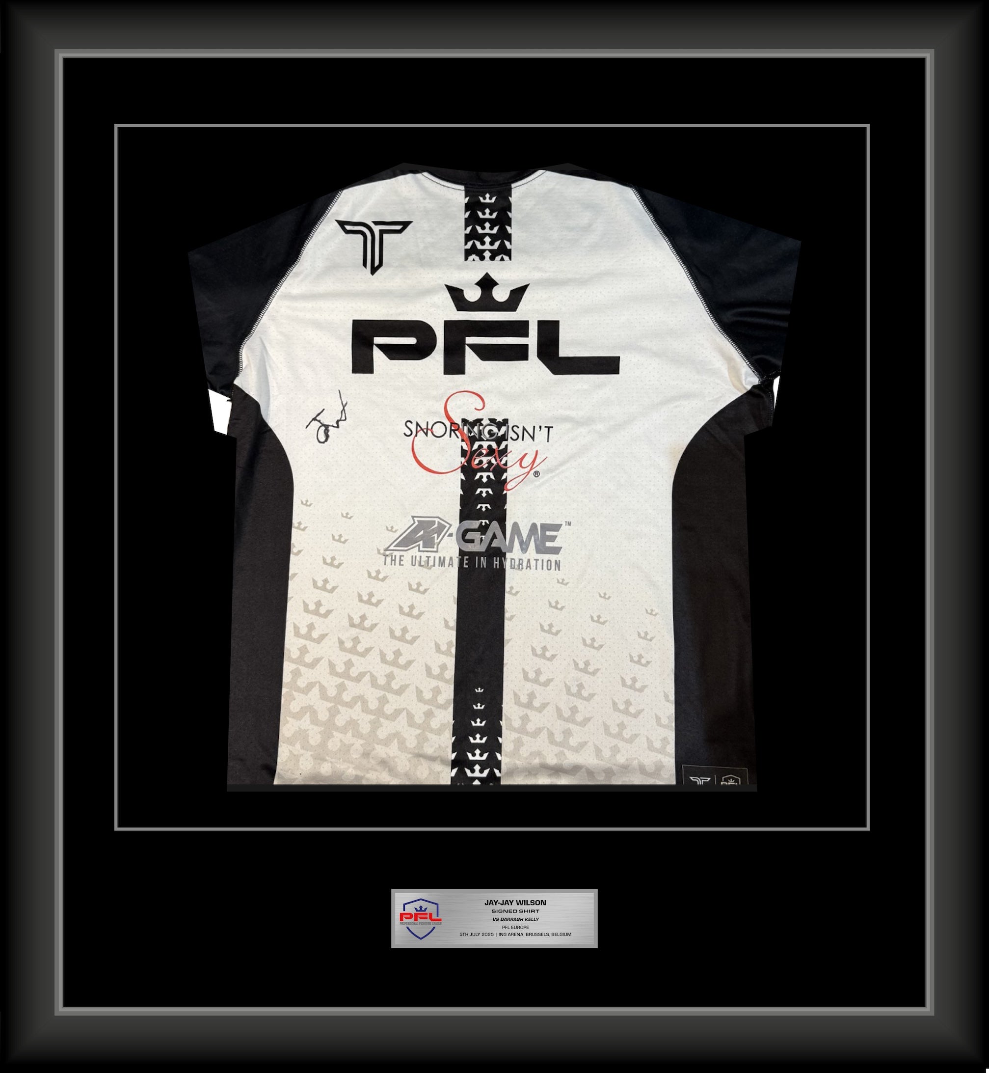 Jay-Jay Wilson Signed Fight Worn Shirt Belfast 2026
