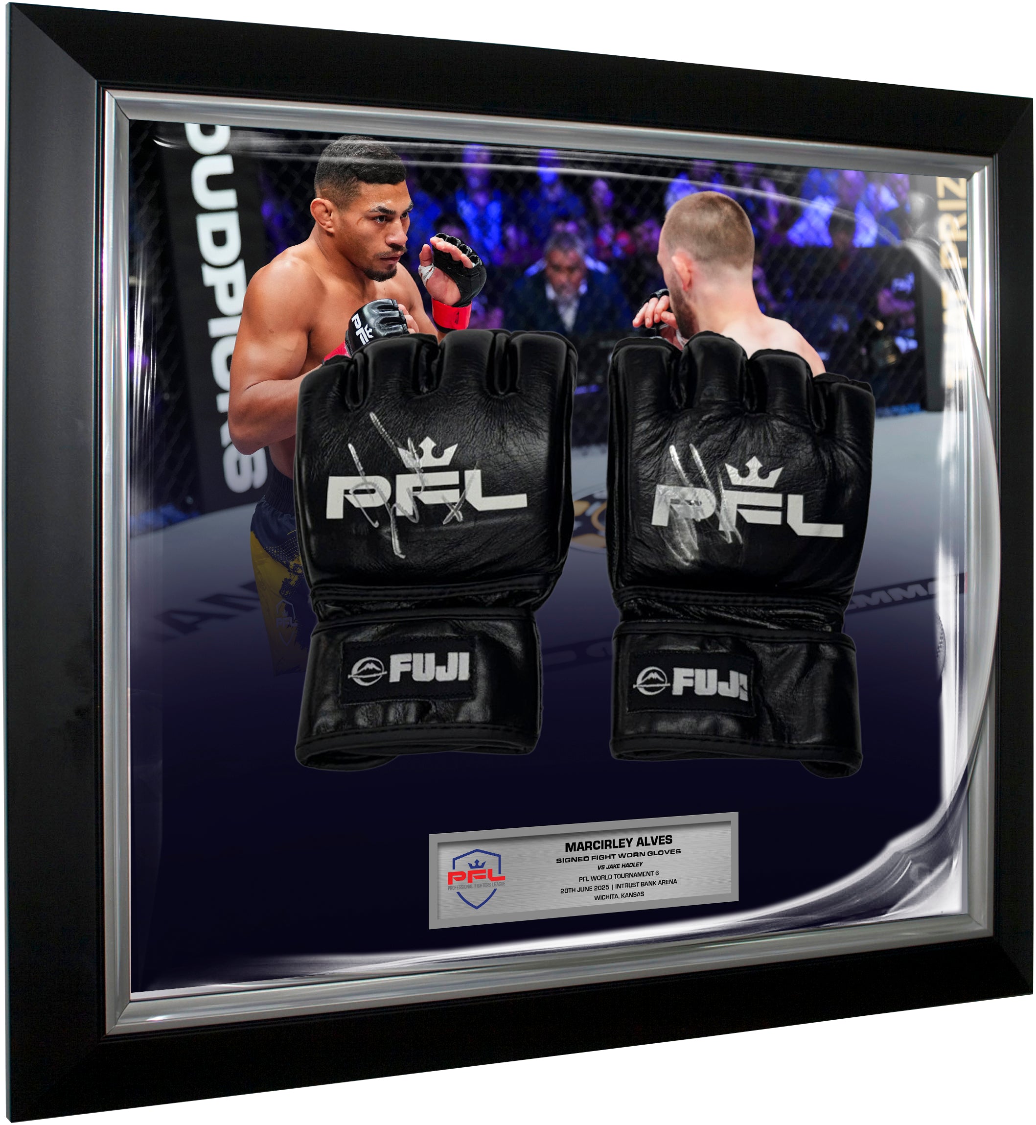 Marcirley Alves Signed Fight Worn Gloves