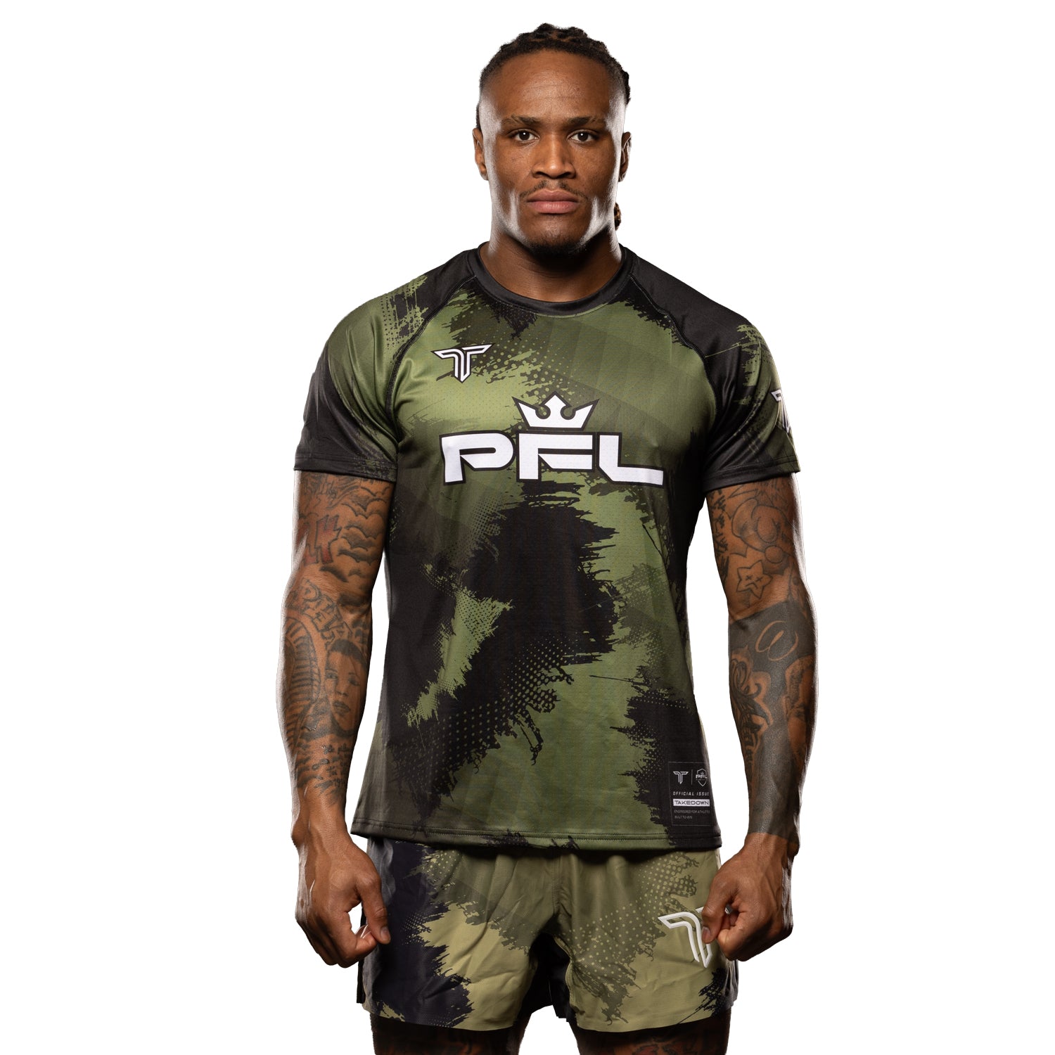 Kaos Camo Walkout Top - Military Green