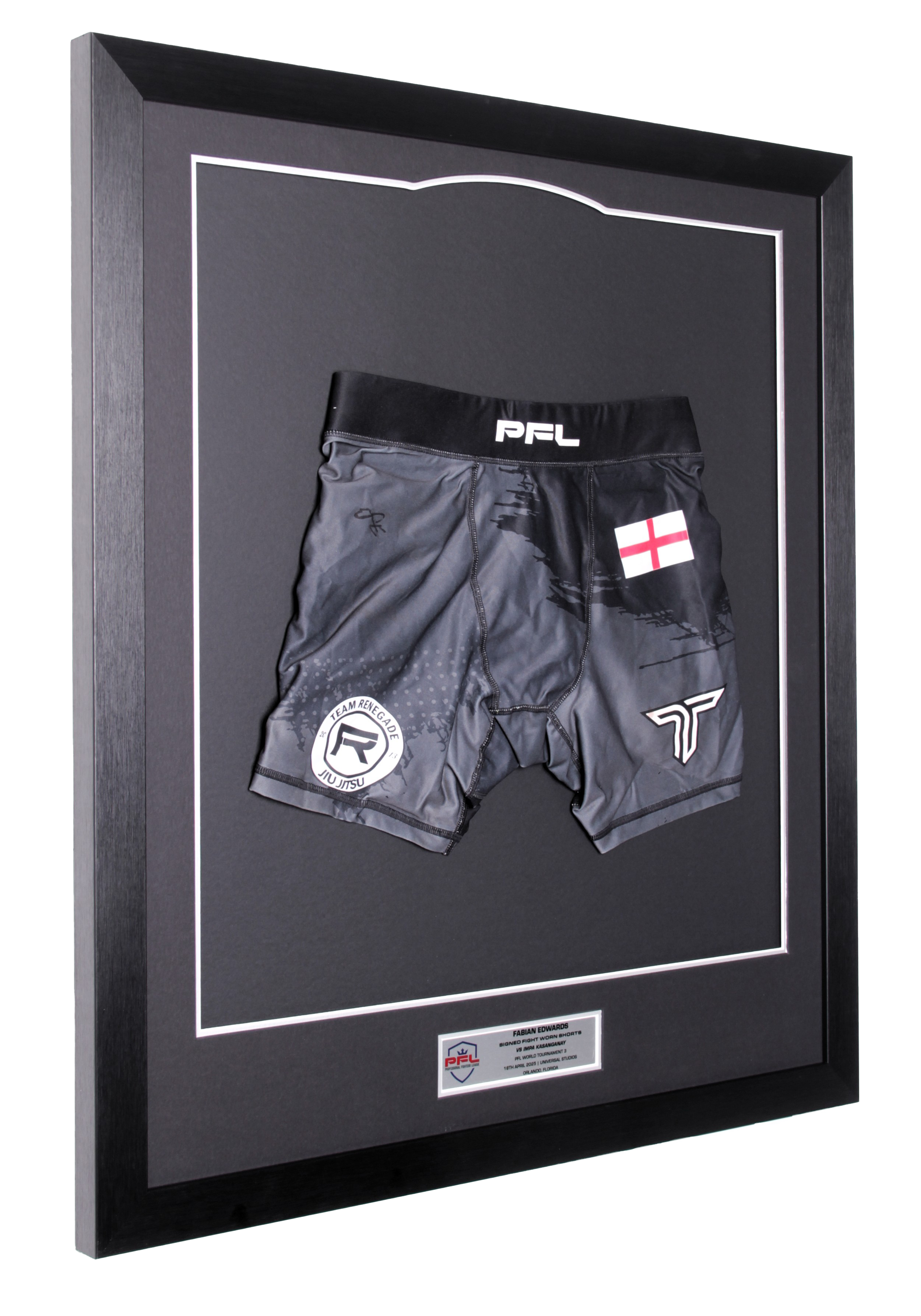 Fabian Edwards Signed Fight Worn Shorts