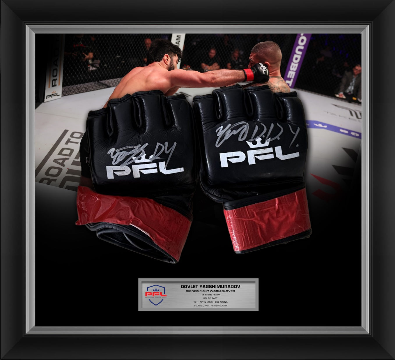 Dovlet Yagshimuradov Signed Fight Worn Gloves Belfast 2026