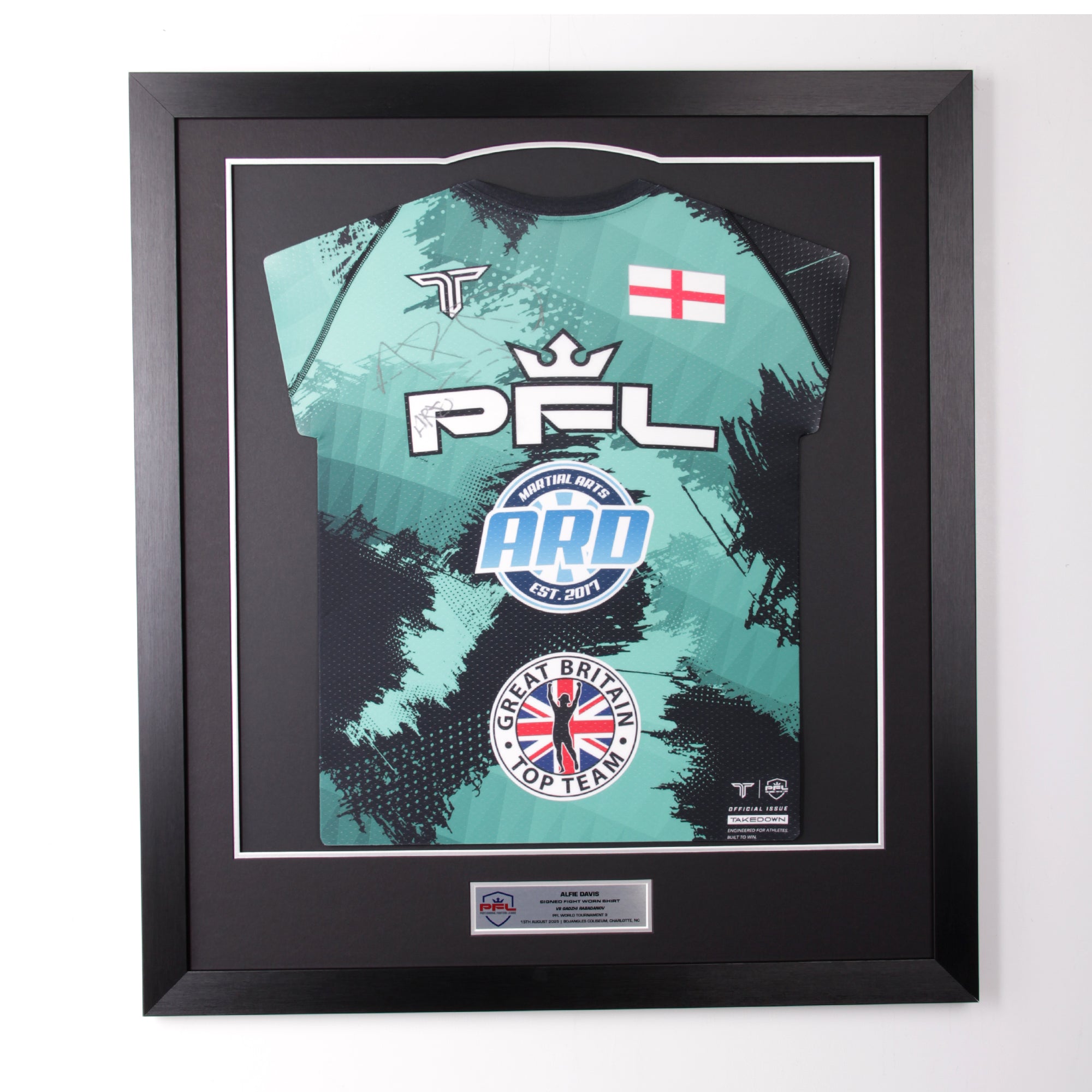Alfie Davis Signed Fight Worn Shirt