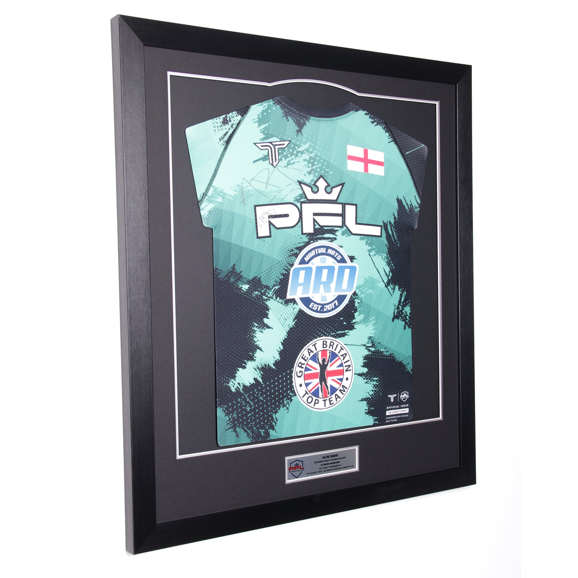 Alfie Davis Signed Fight Worn Shirt