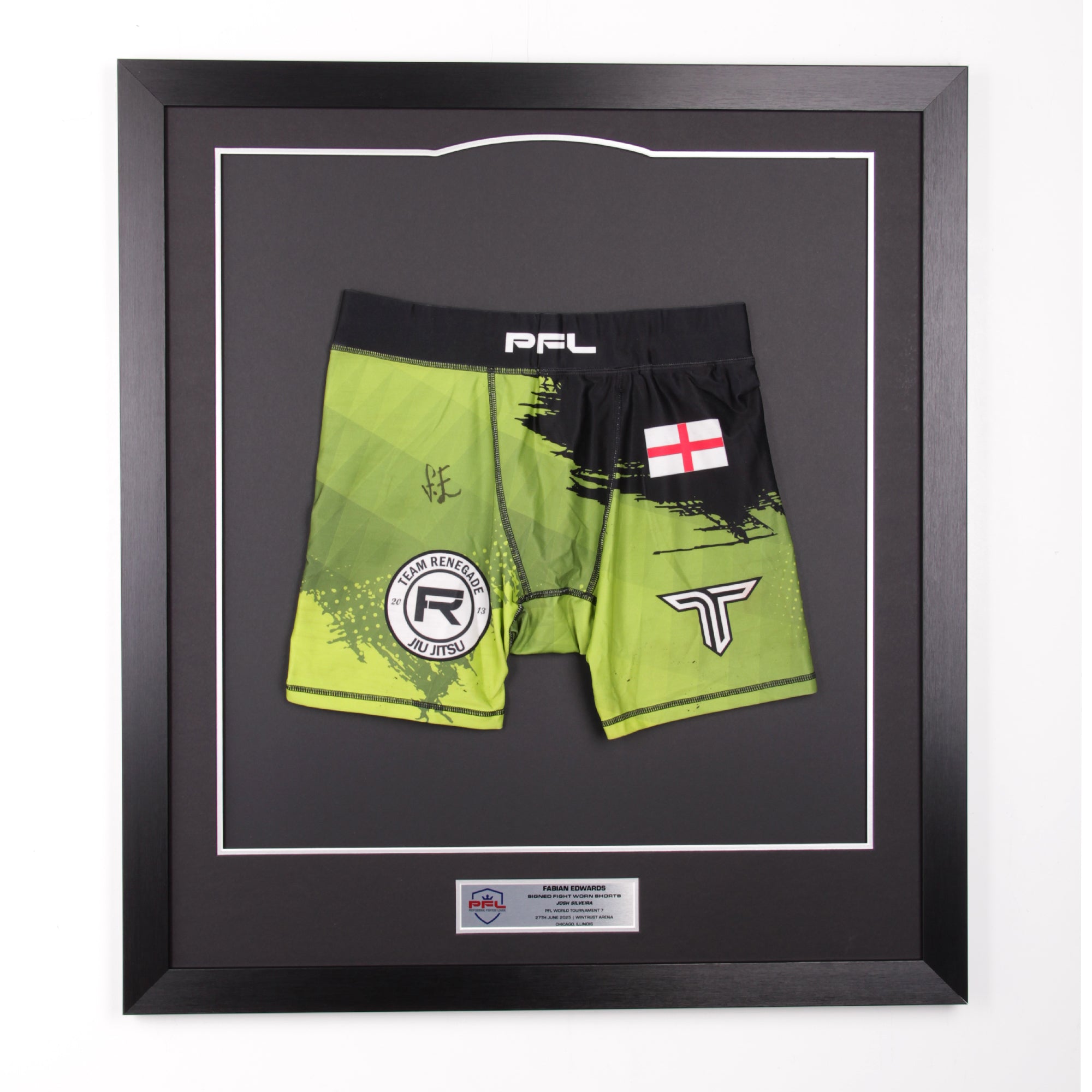 Fabian Edwards Signed Fight Worn Shorts WT7