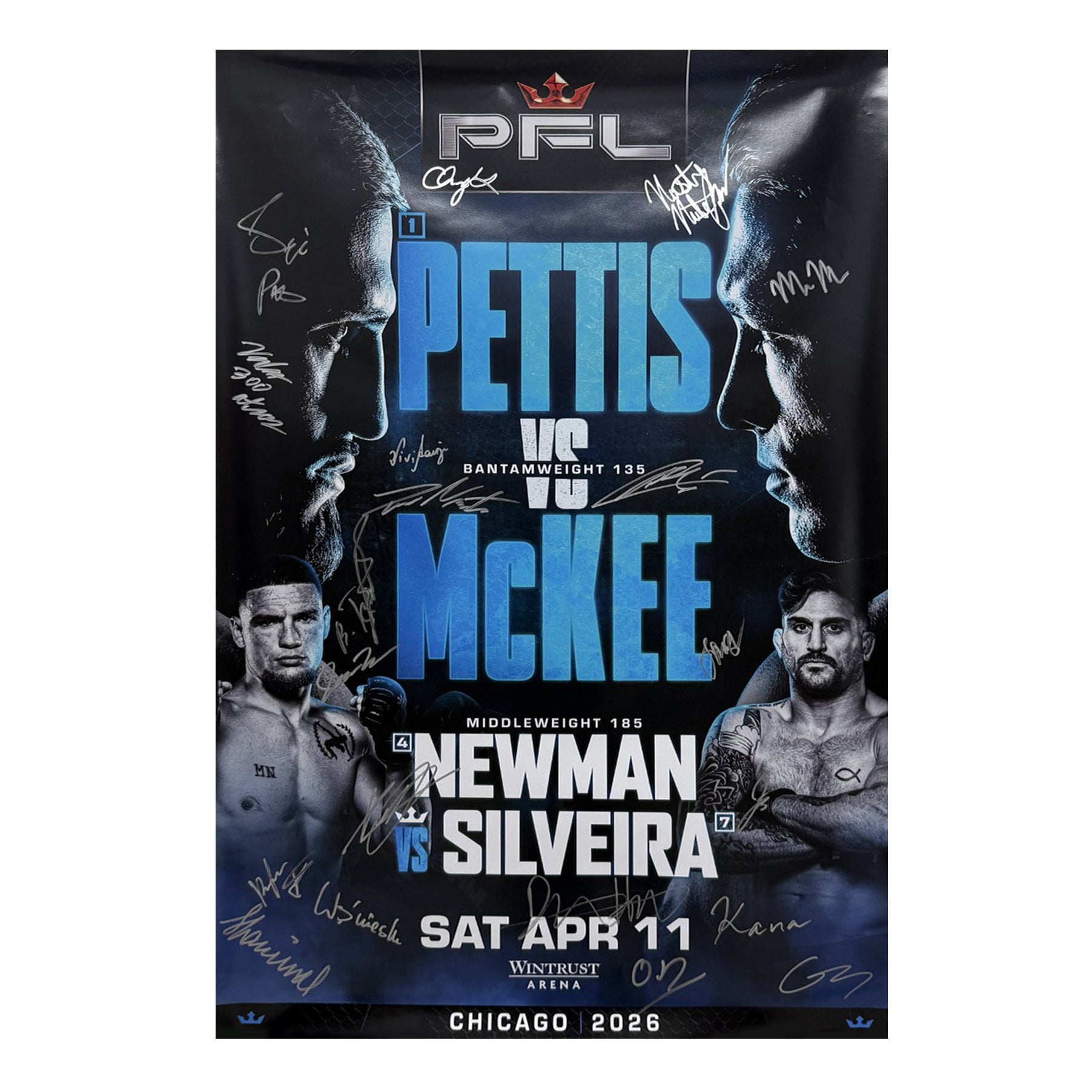PFL Chicago Signed Event Poster 2026