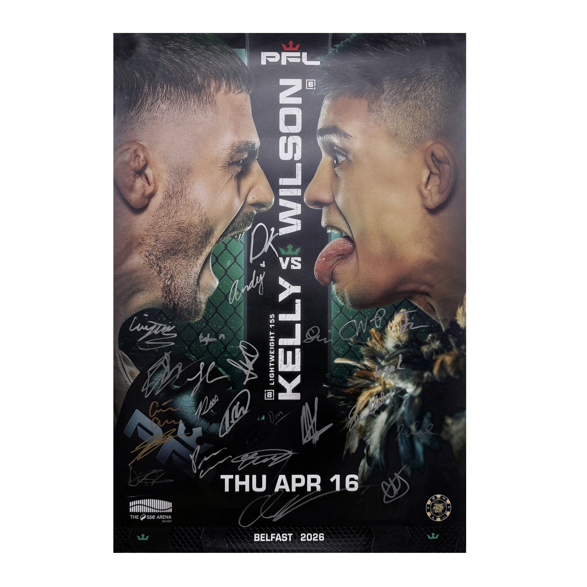 PFL Belfast Signed Event Poster 2026