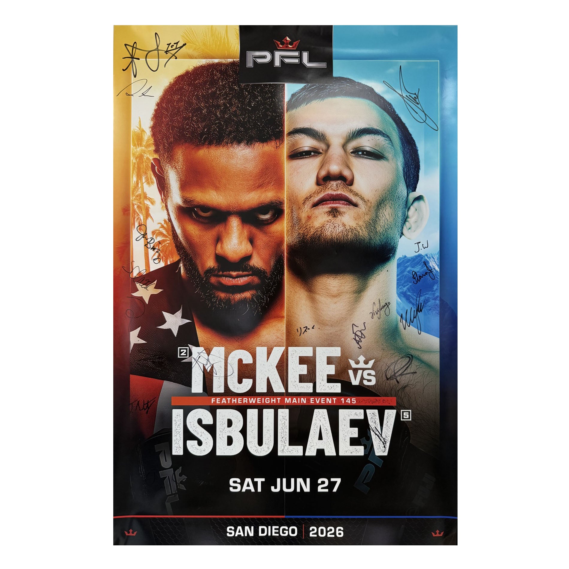 PFL San Diego Signed Event Poster 2026