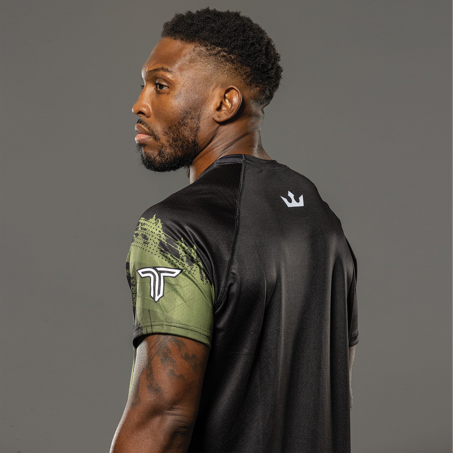Kaos Camo Walkout Top - Military Green