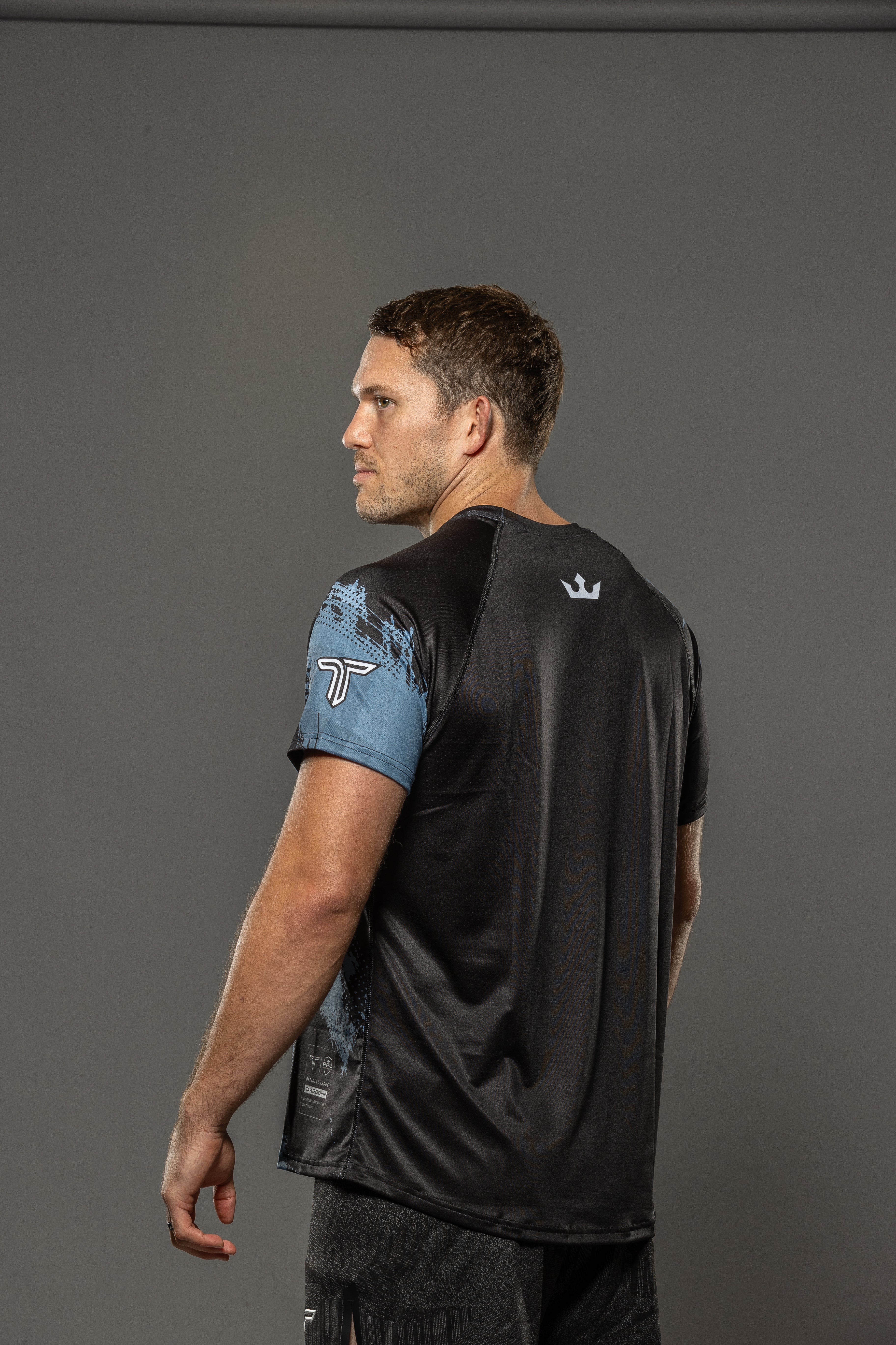 Kaos Camo Walkout Top - Slate Blue