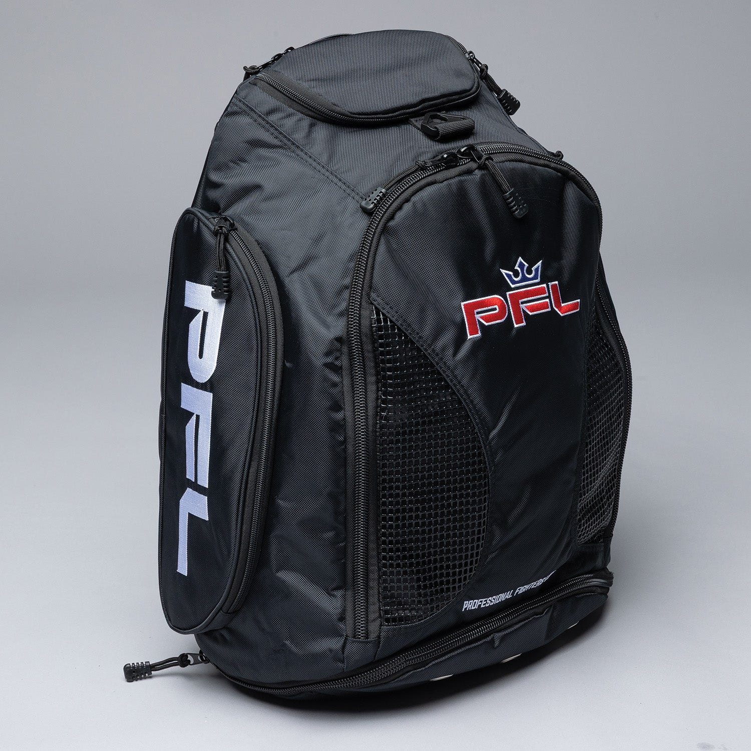 PFL Premium Gear Black Black Backpack (Blue Crown)