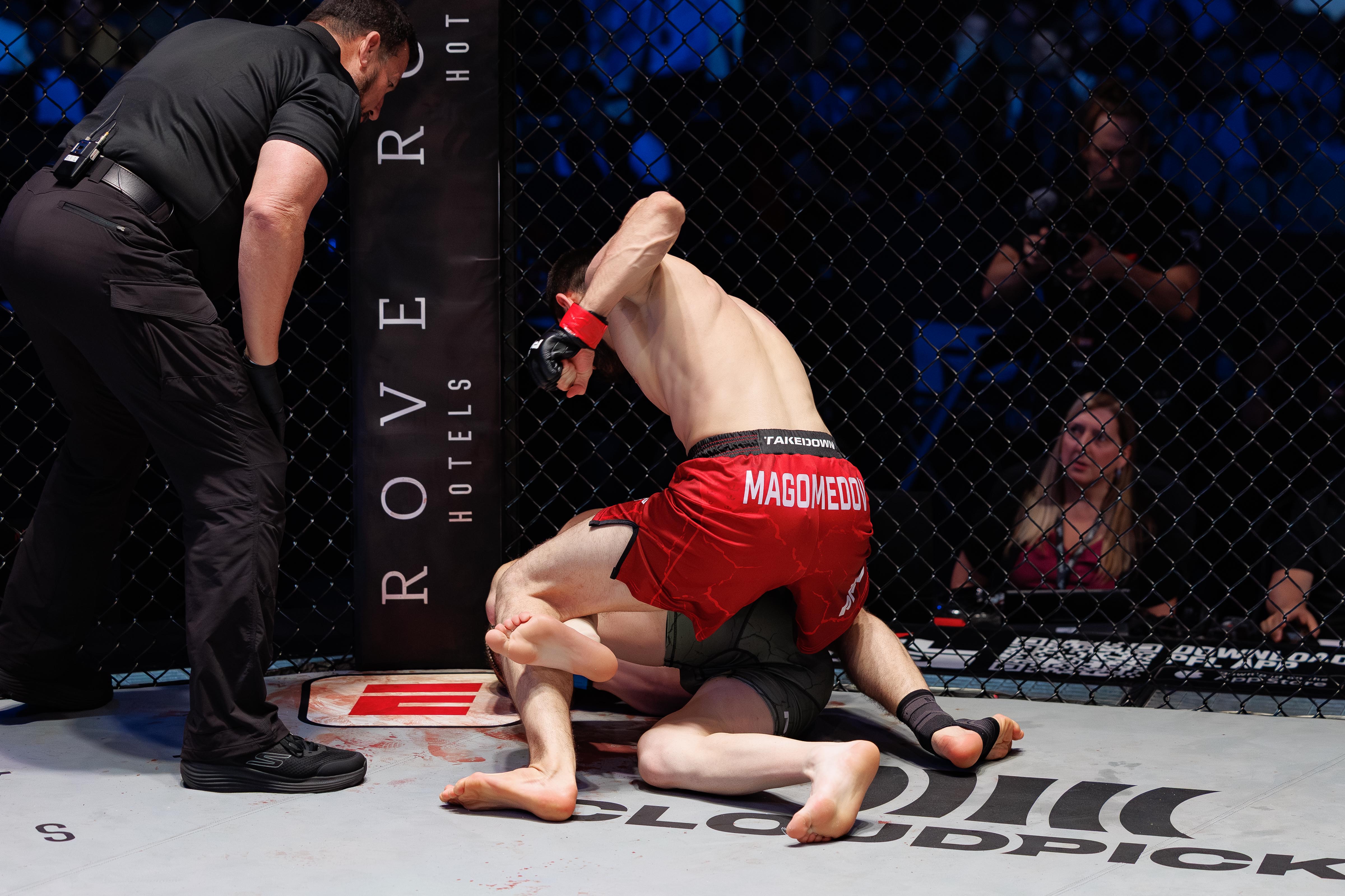 Amru Magomedov Signed Fight Worn Shorts Dubai 2026