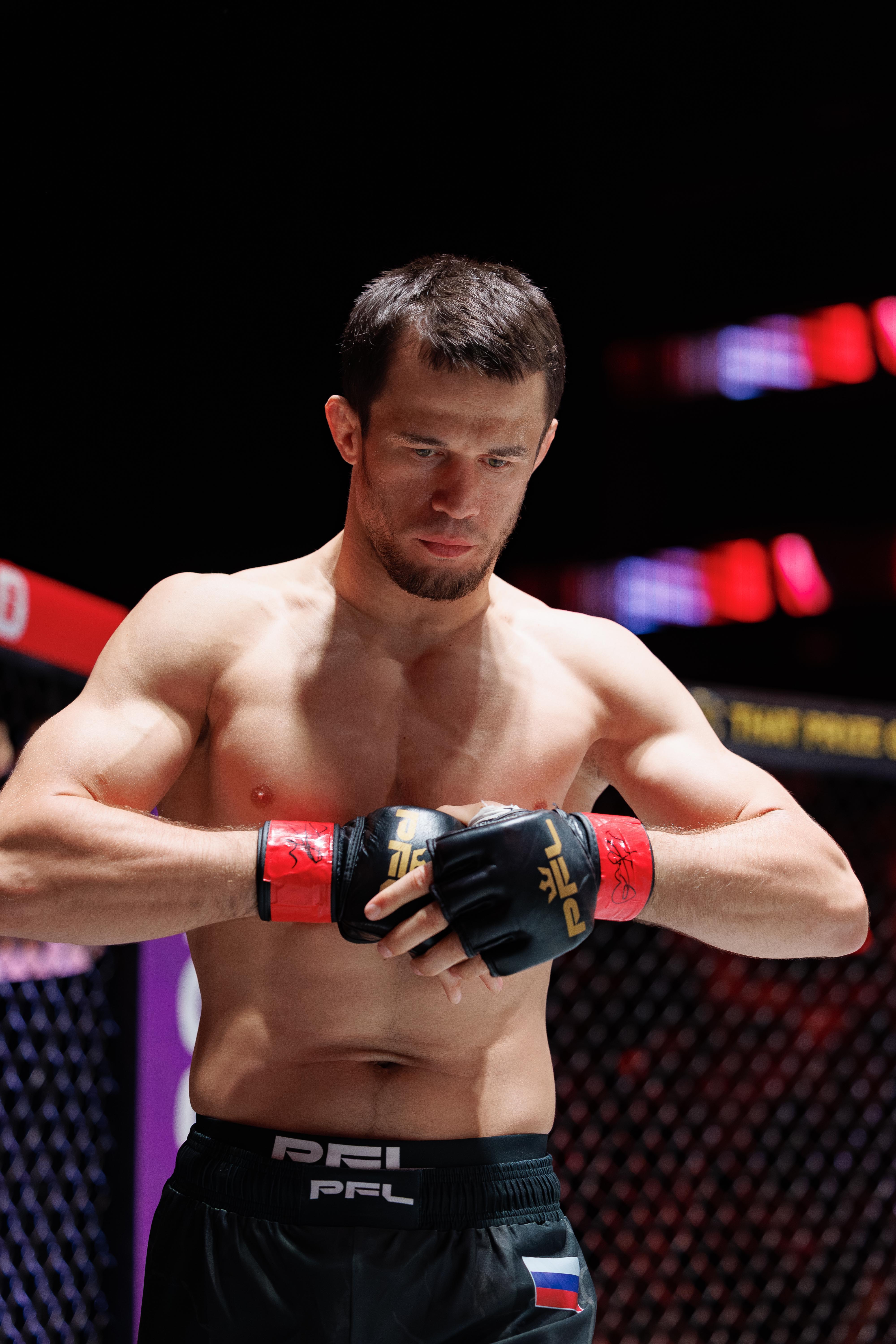 Usman Nurmagomedov Signed Fight Worn Gloves Dubai 2026