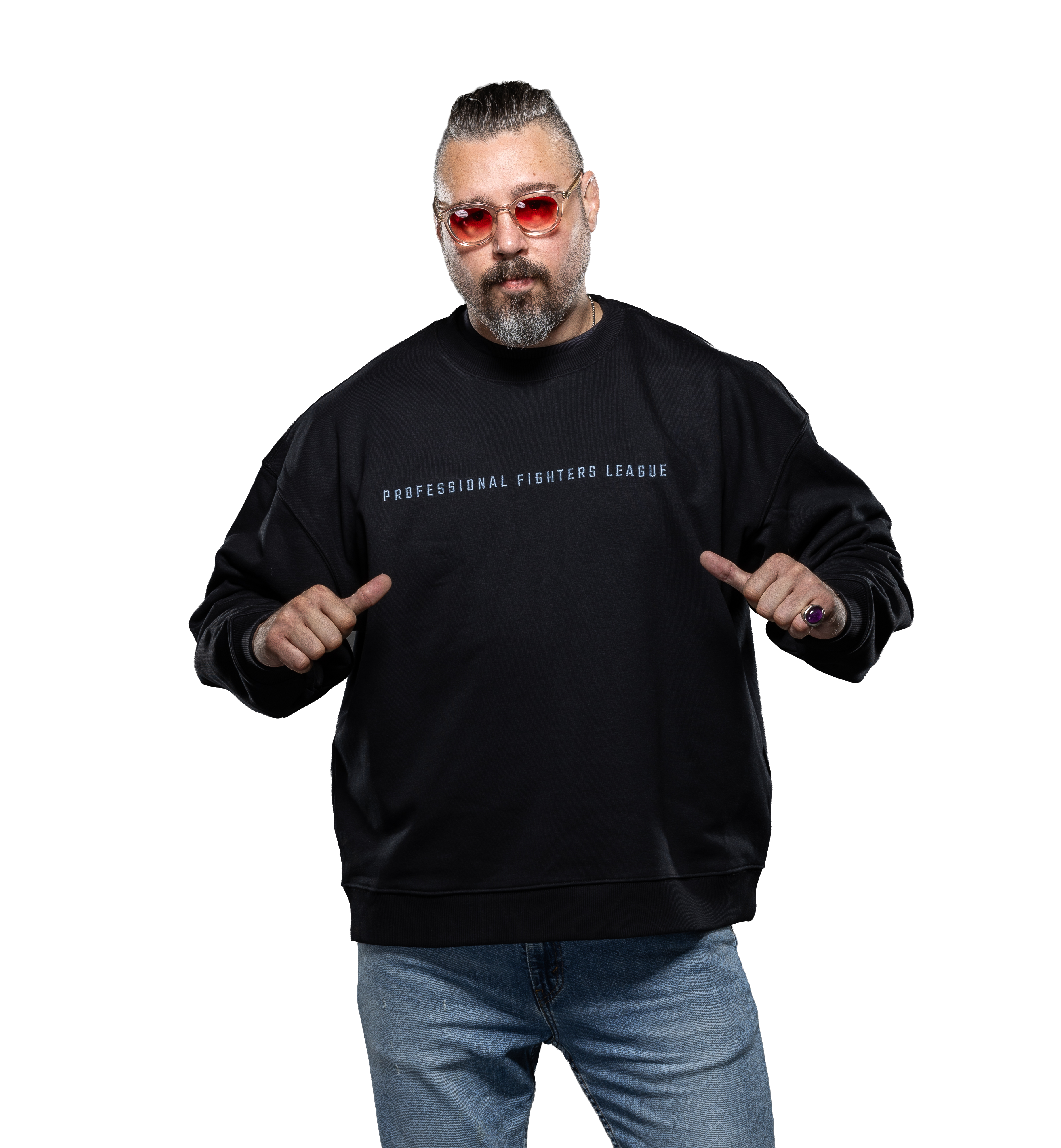 Professional Fighters League Crew Sweatshirt - Black - Premium Range