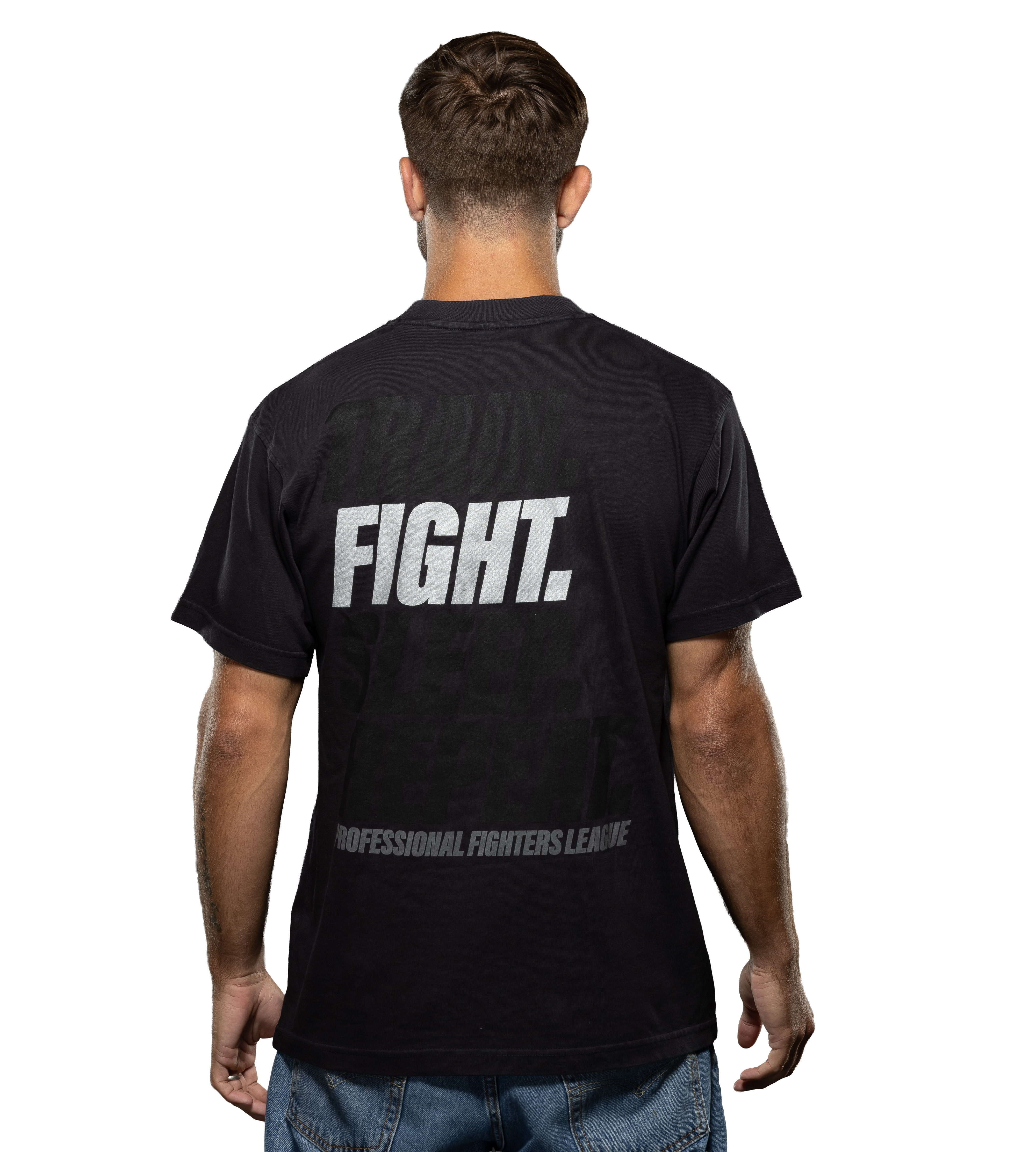 Train Fight Sleep Repeat - Oversized T-Shirt - Coal - Premium Range