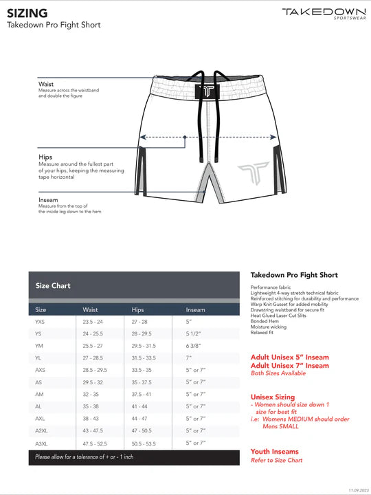 Night Vision Pro Fight Shorts - Black