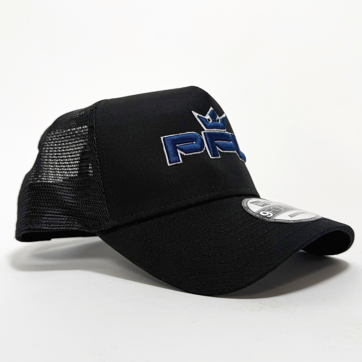 Black Takedown New Era Curved Snapback - Navy Logo