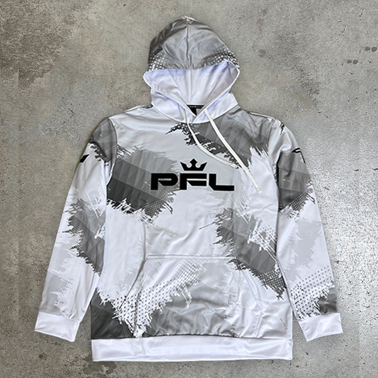 Kaos Camo Fighter Hoodie - White