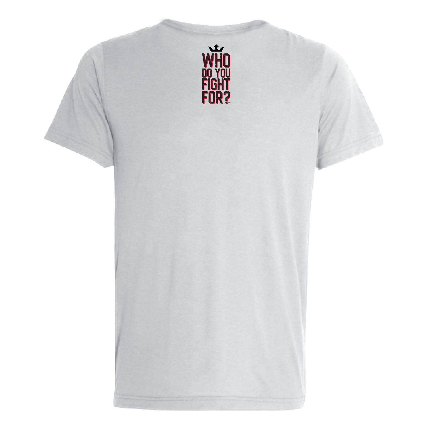 PFL Who Do You Fight For?Â® T-Shirt in White - Back View