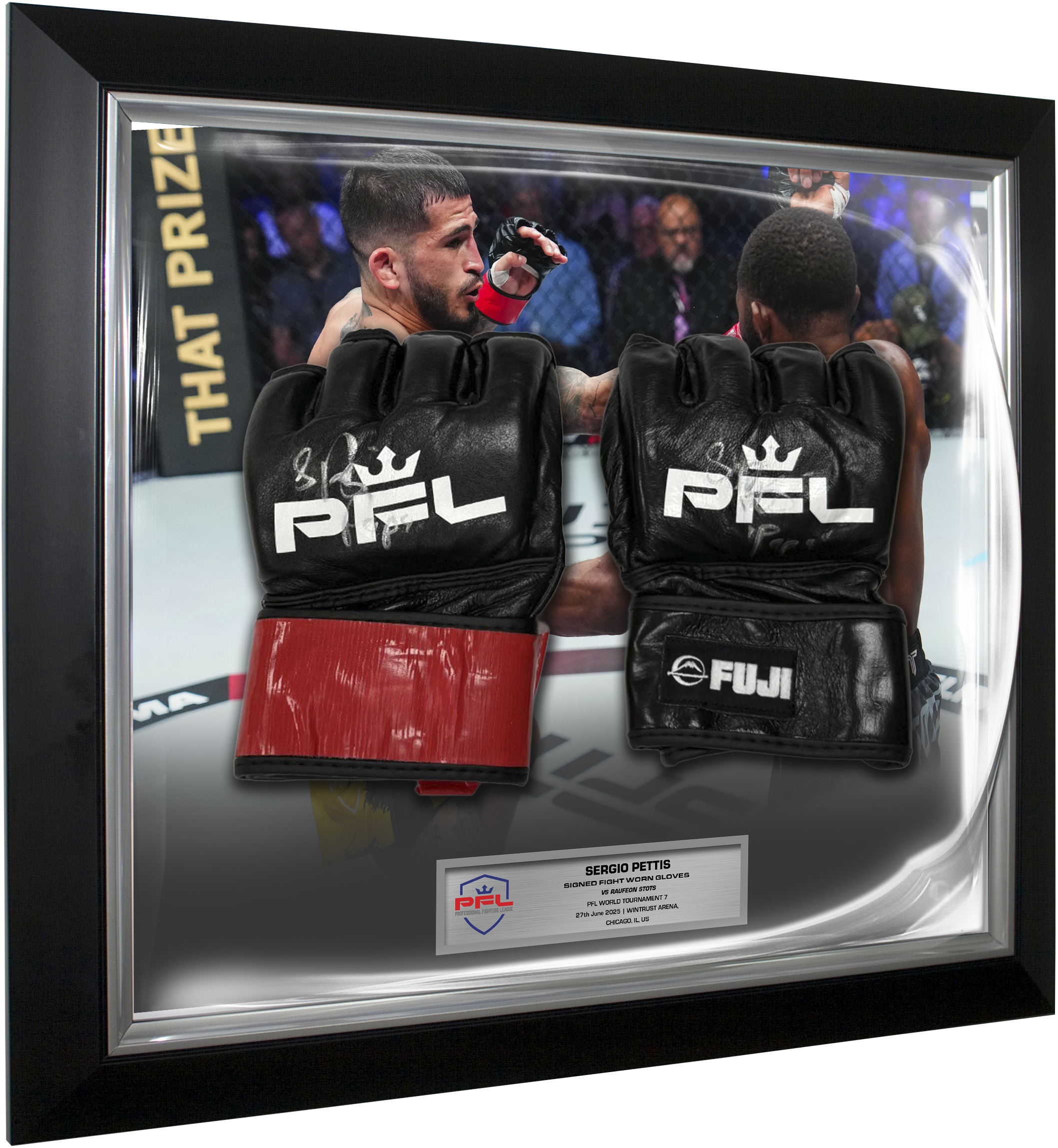 Sergio Pettis Signed Fight Worn Gloves