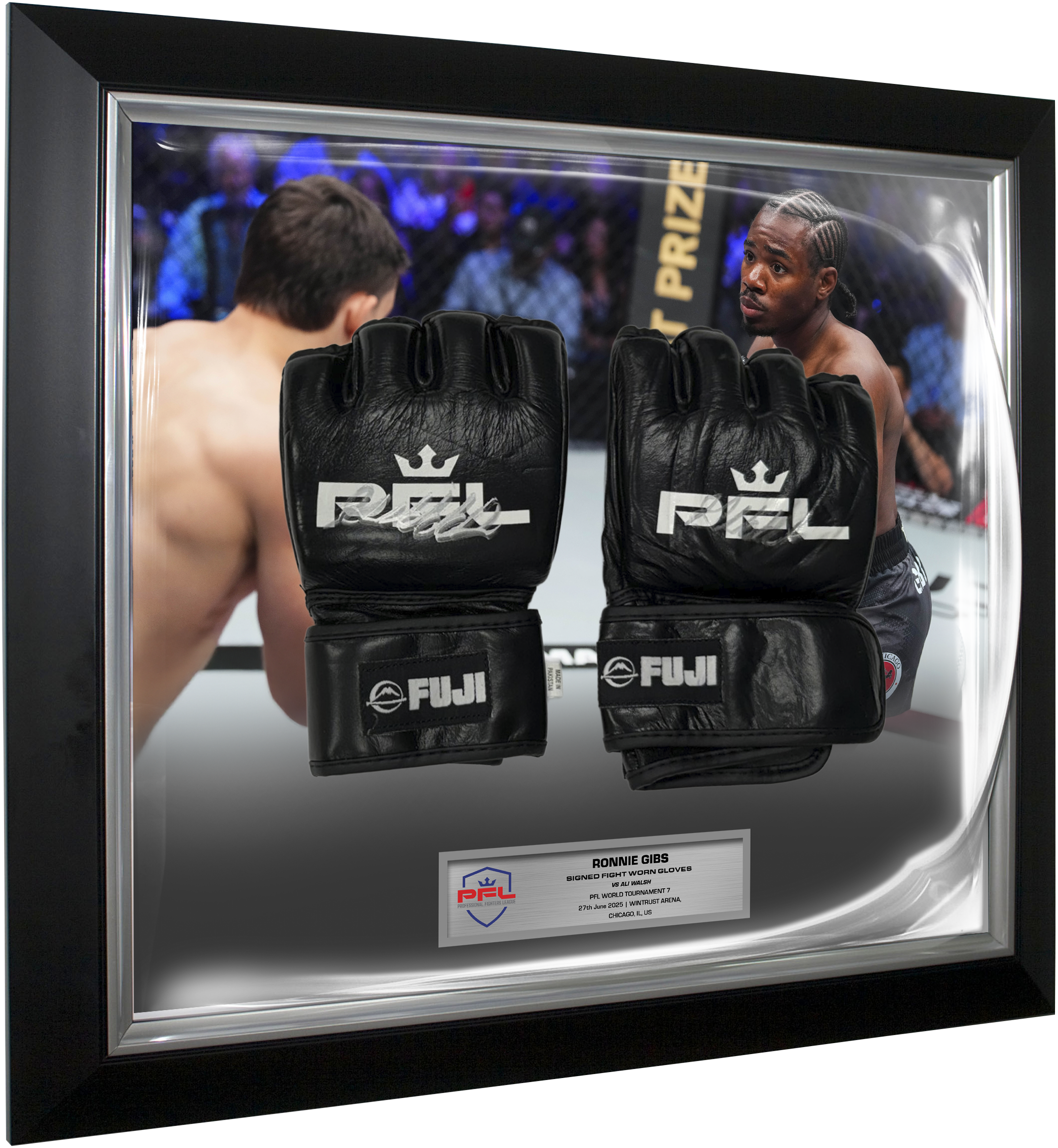 Ronnie Gibbs Signed Fight Worn Gloves