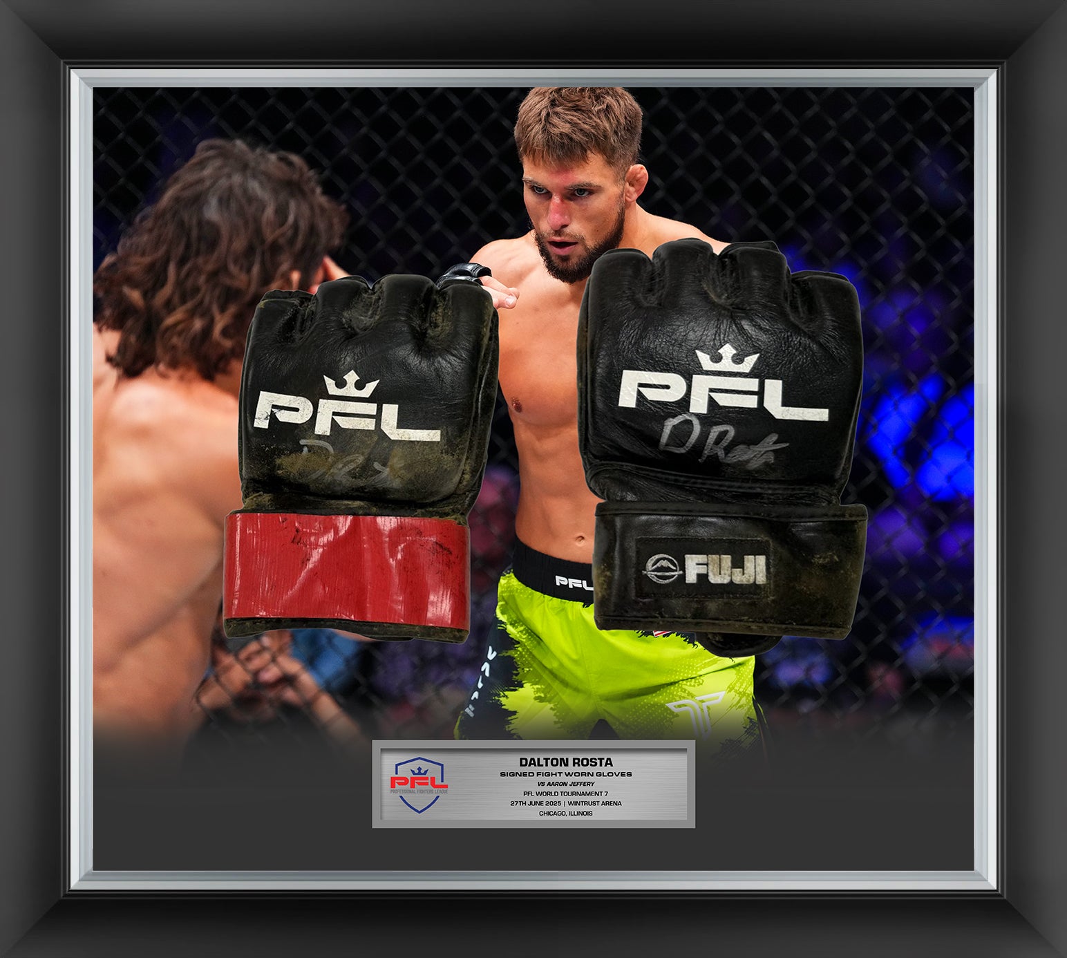 Dalton Rosta Signed Fight Worn Gloves