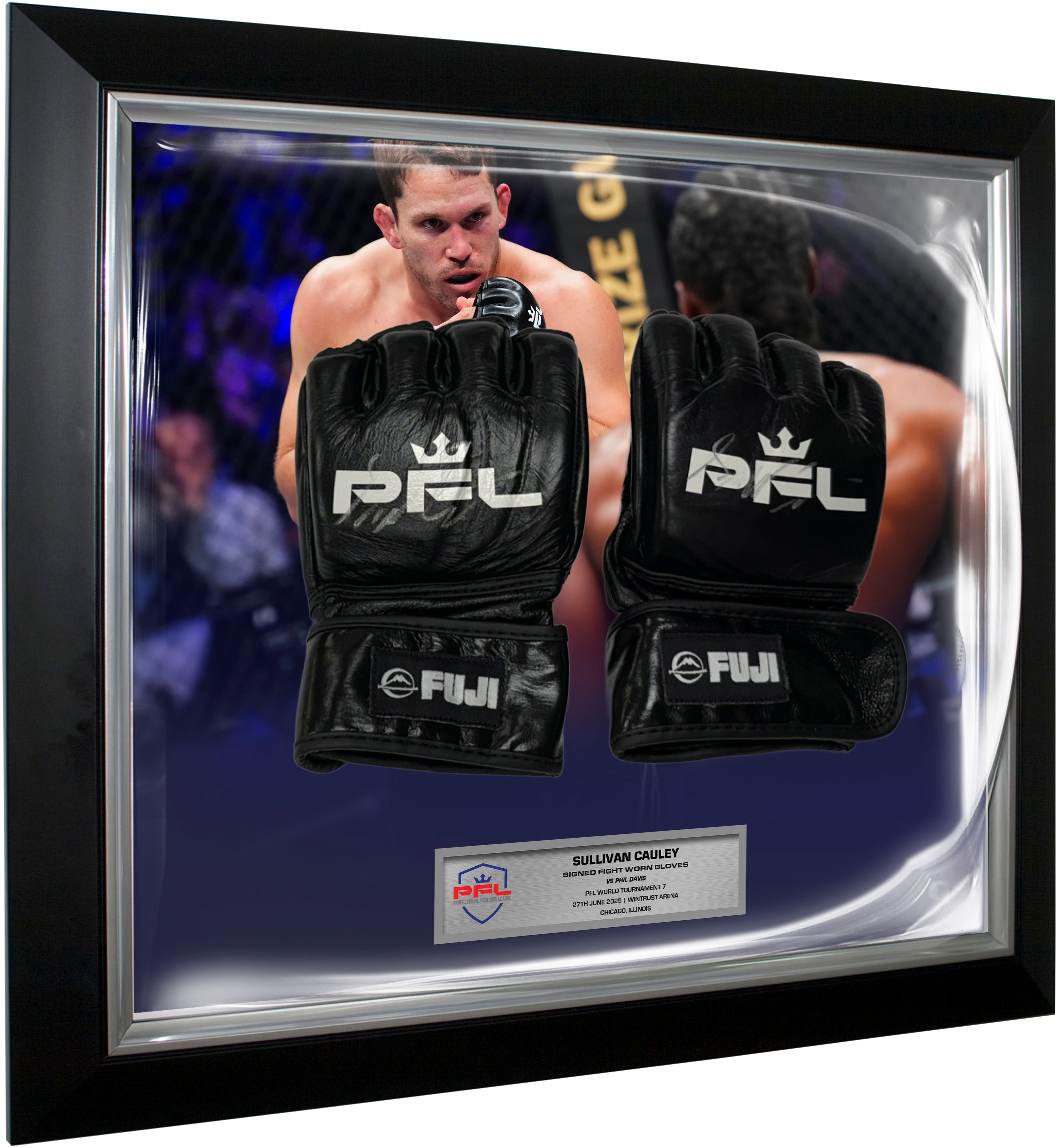 Sullivan Cauley Signed Fight Worn Gloves