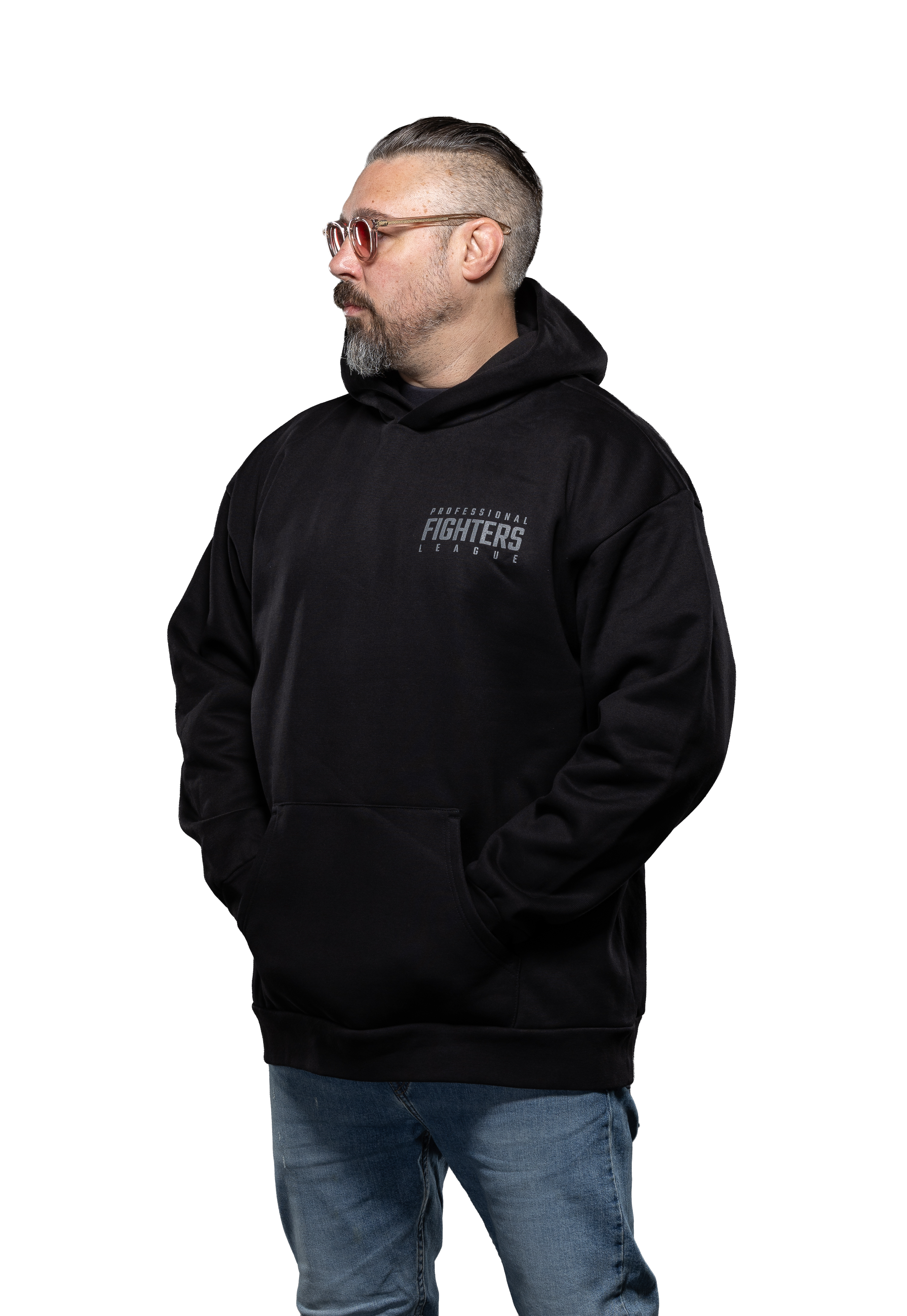 Champions PFL Belt - Oversized Hoodie - Black - Premium Range