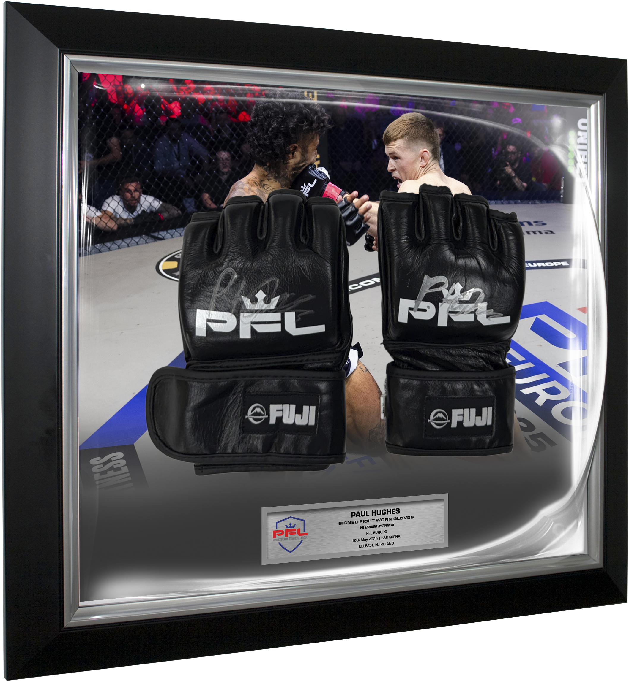 Paul Hughes Signed Fight Worn Gloves