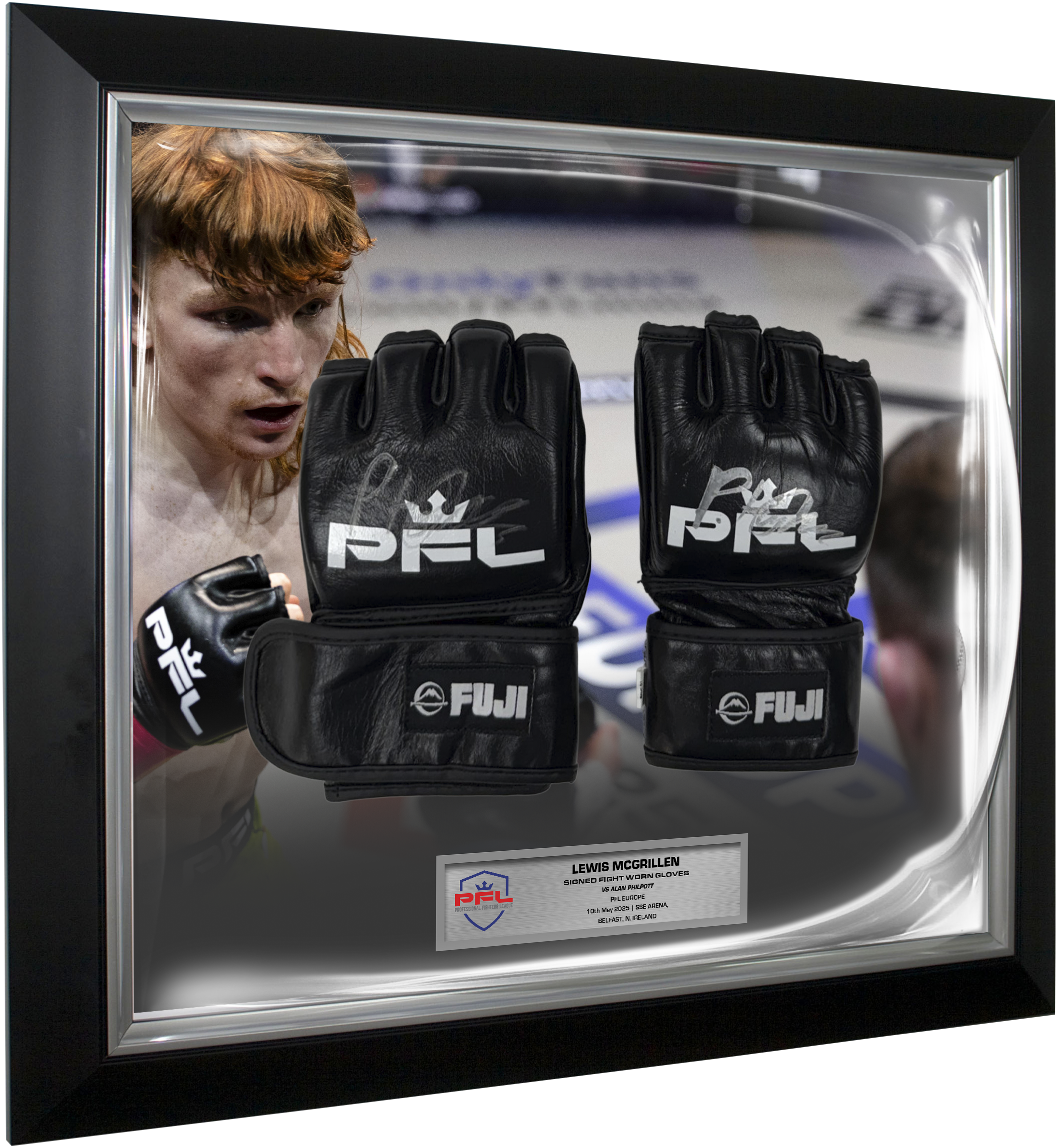 Lewis McGrillen Signed Fight Worn Gloves