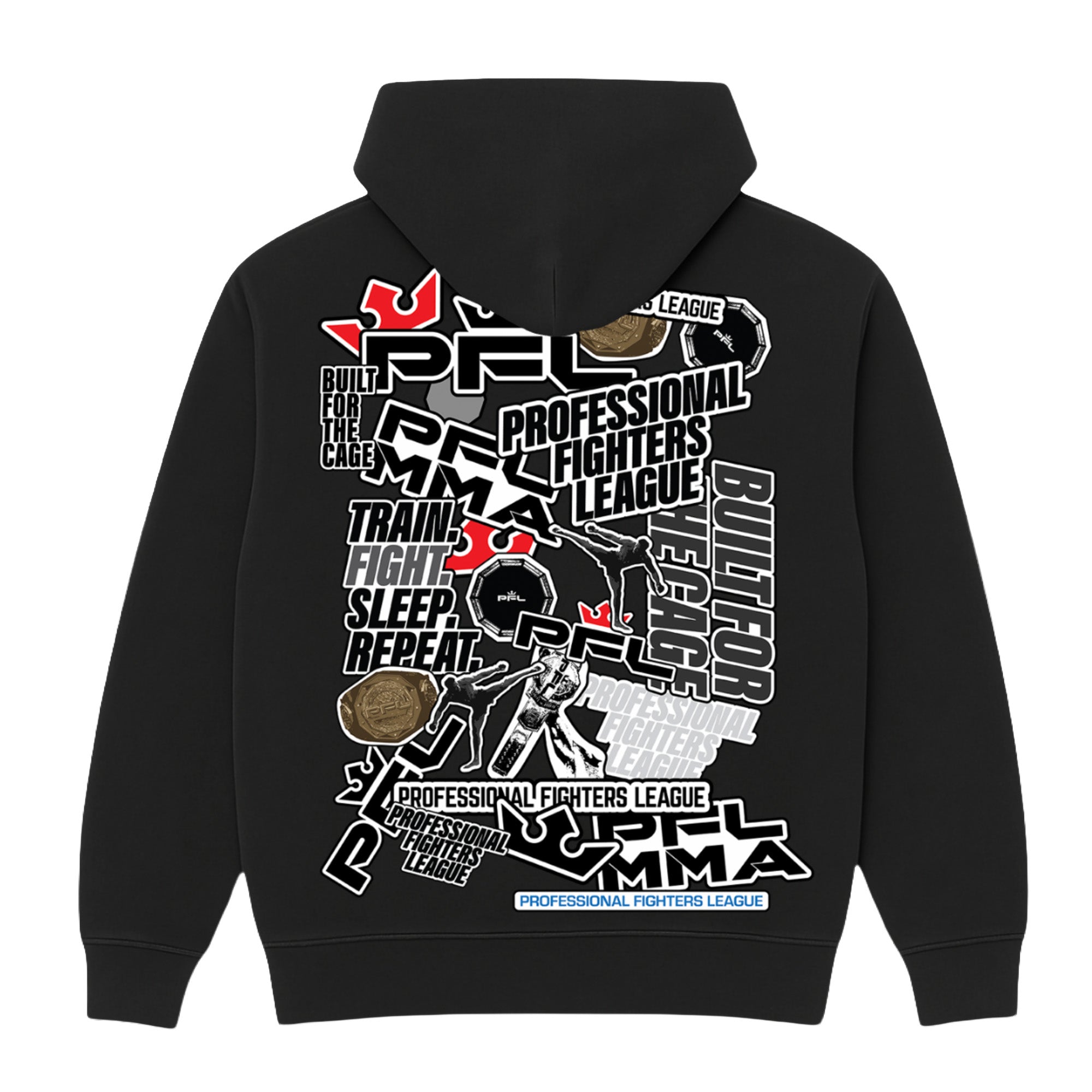 Sticker Bomb - Oversized Hoodie - Black - Premium Range