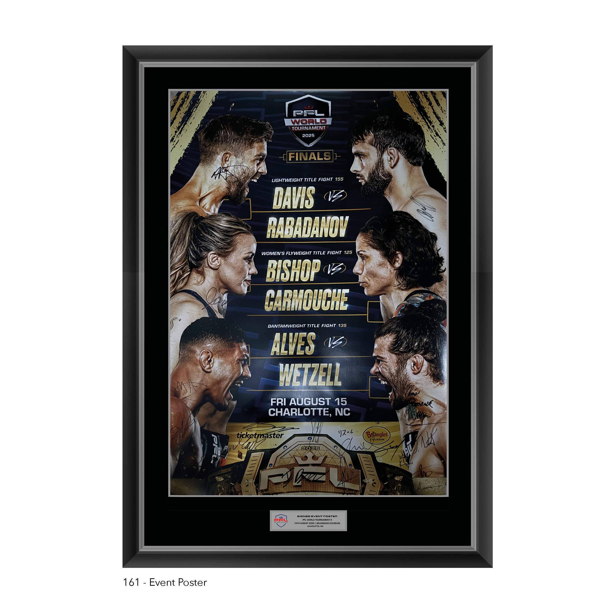 PFL WORLD TOURNAMENT 9 Signed Event Poster
