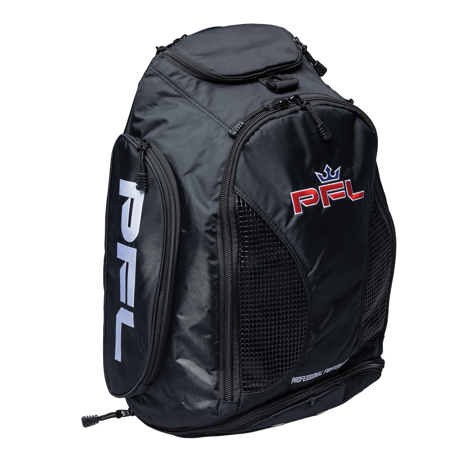 PFL Premium Gear Black Black Backpack (Blue Crown)