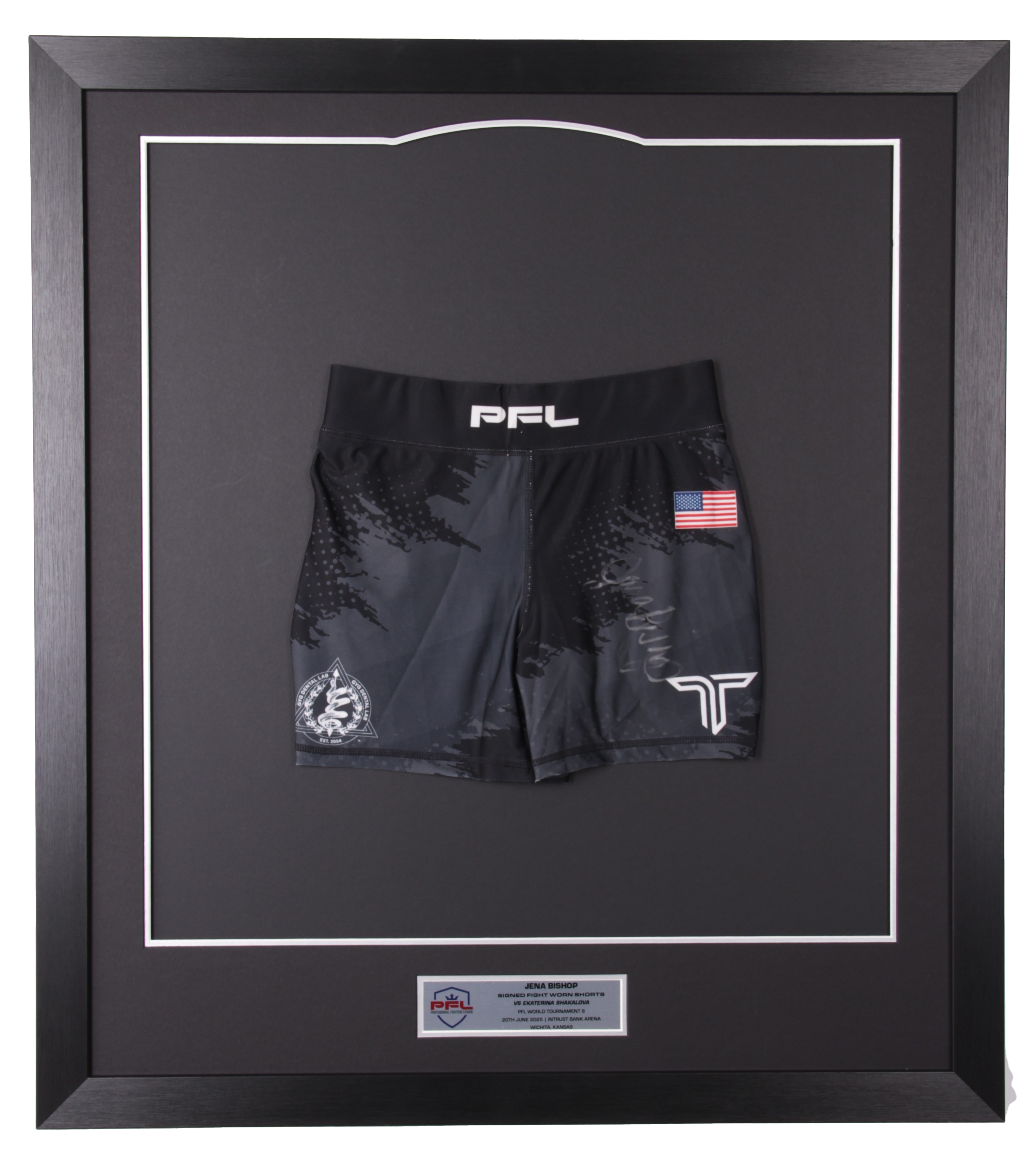 Jena Bishop Signed Fight Worn Shorts