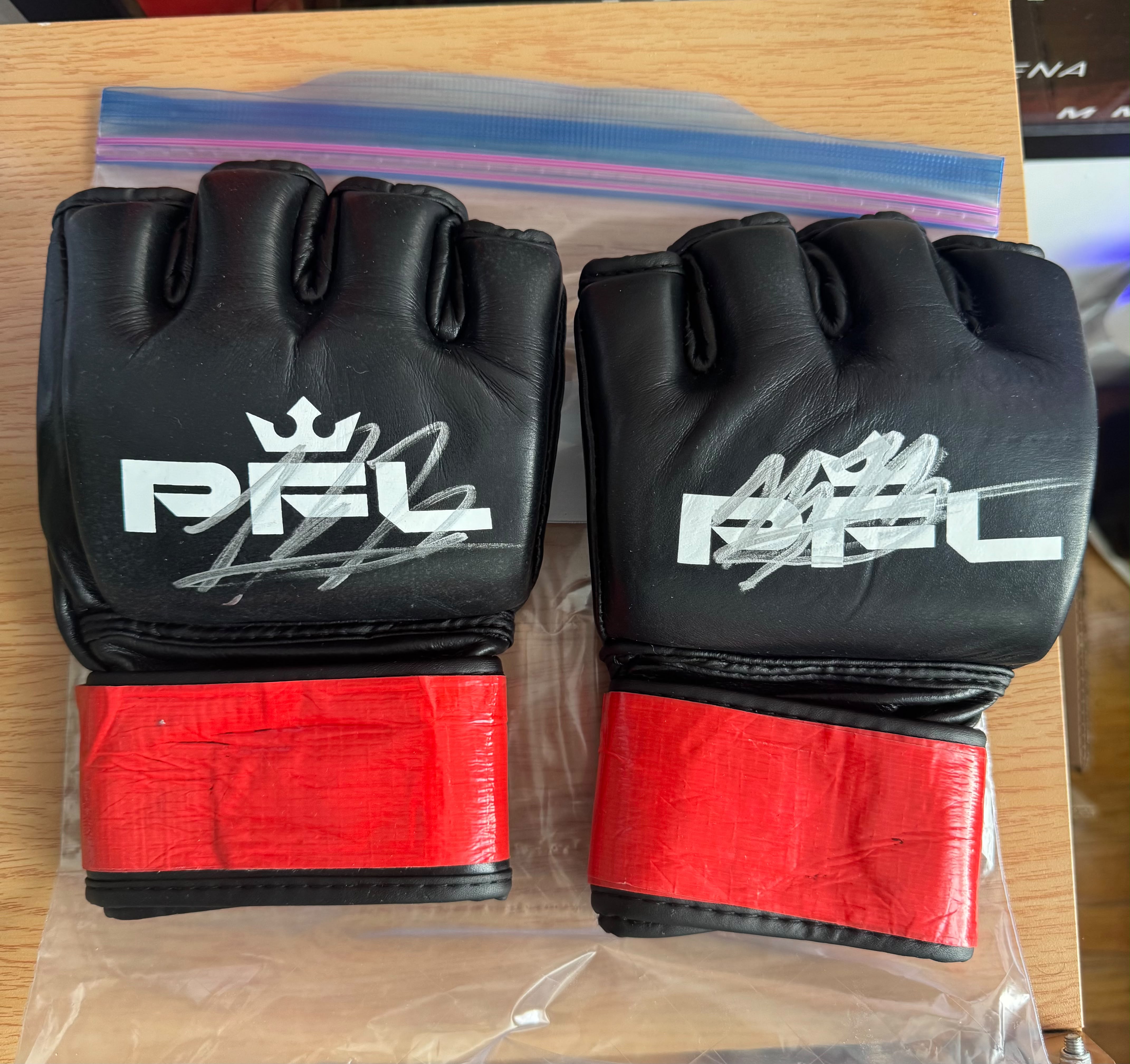 Bryan Battle Signed Fight Worn Gloves Charlotte 2026