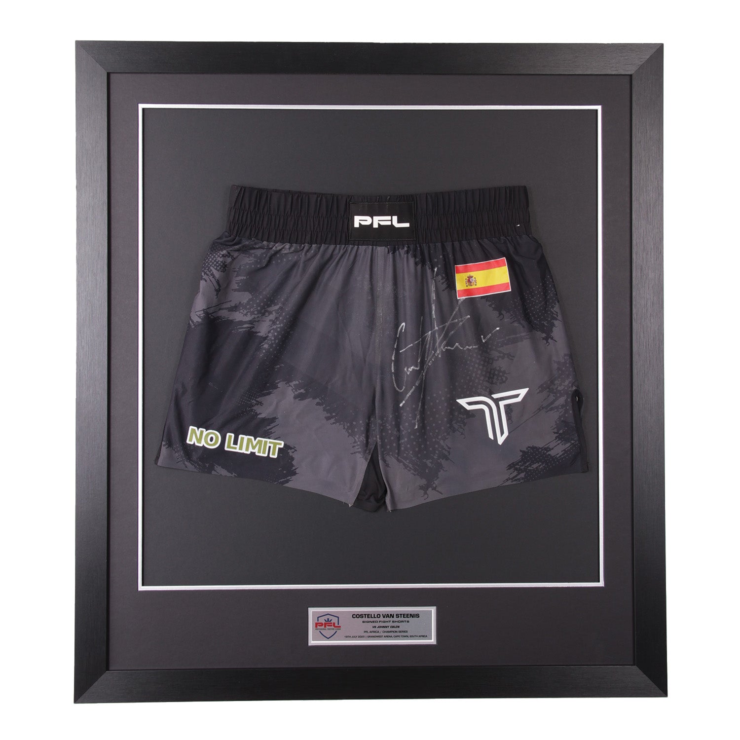 Costello Van Steenis Signed Fight Worn Shorts