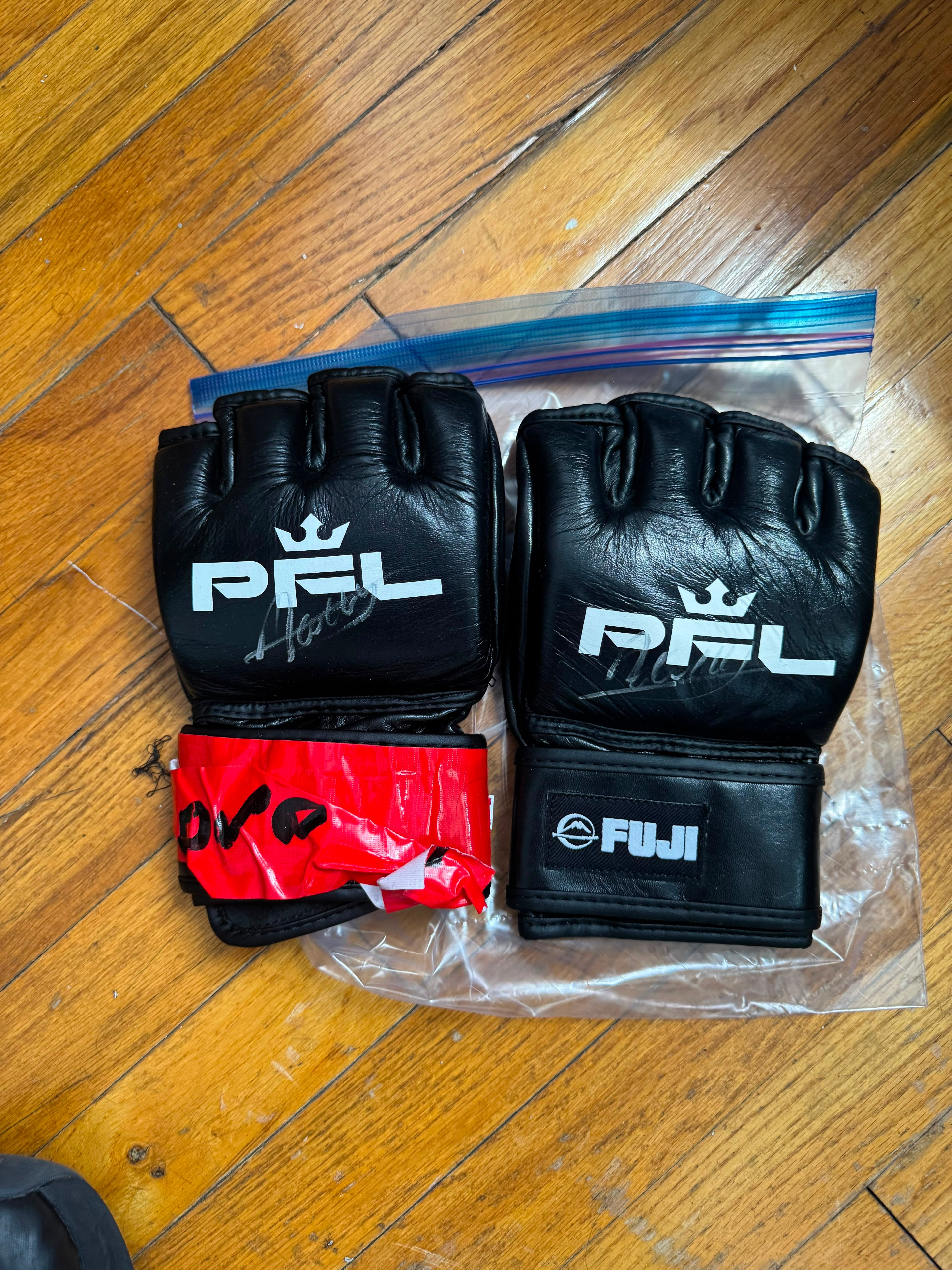 Denis Goltsov Signed Fight Worn Gloves Charlotte 2026