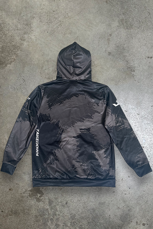 Kaos Camo Fighter Hoodie - Black