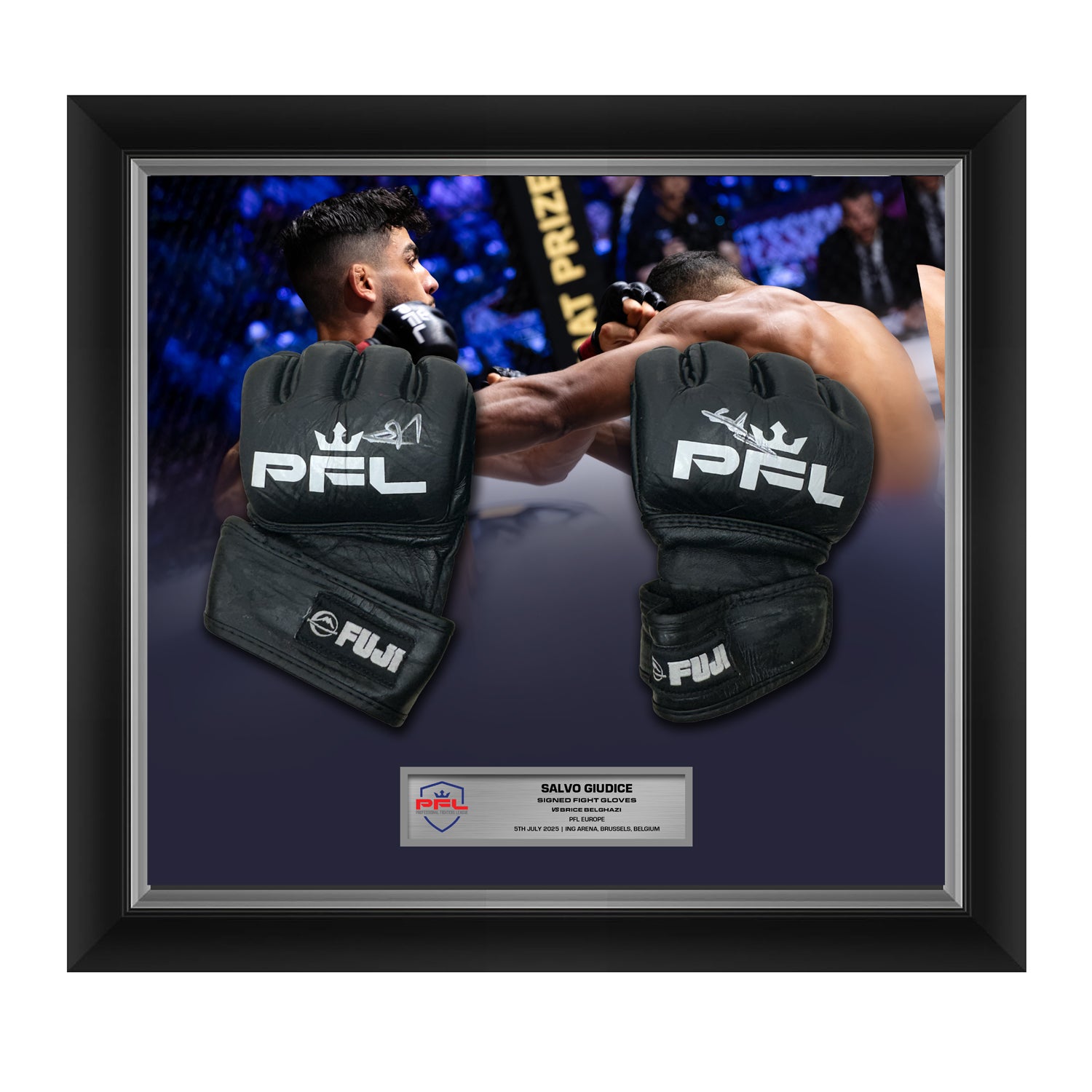 Salvo Giudice Signed Fight Worn Gloves