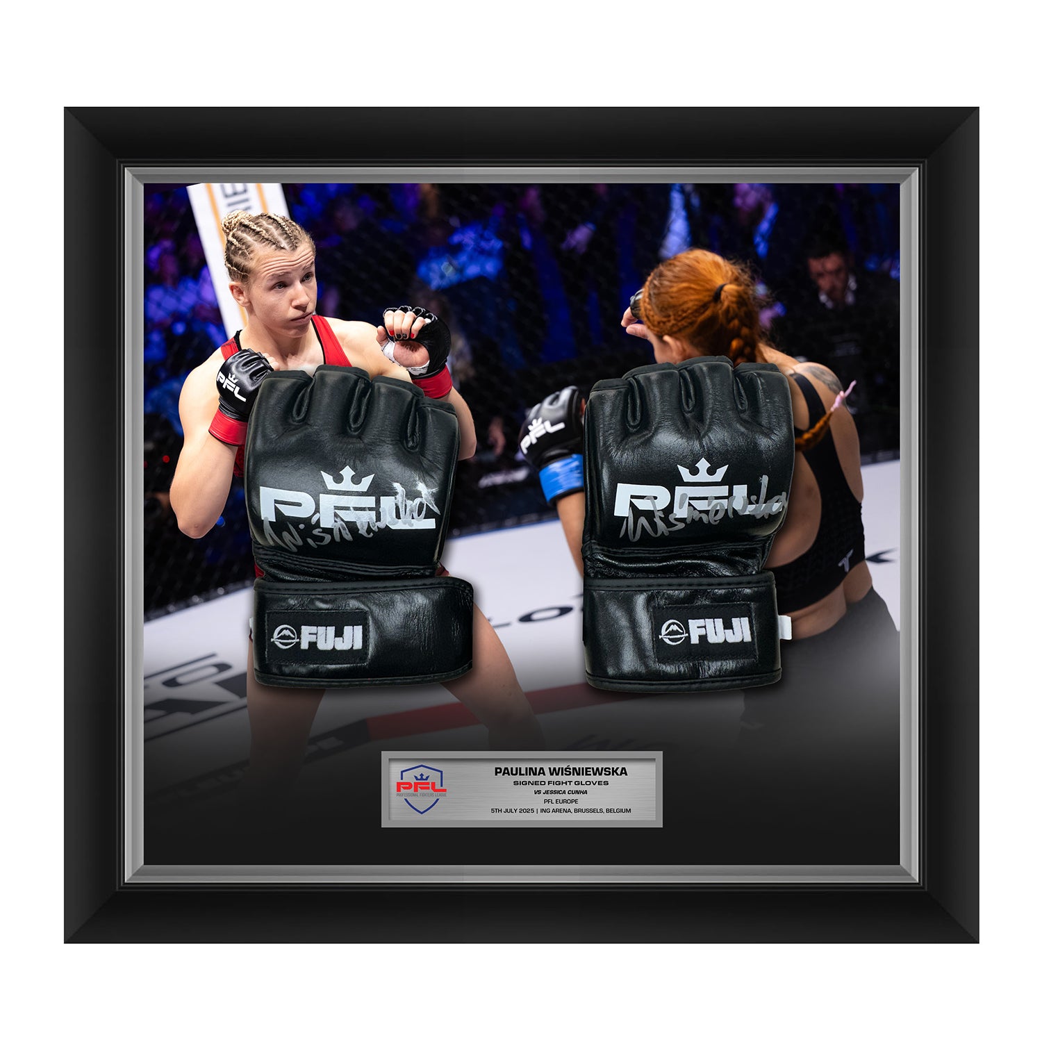 Paulina Wiśniewska Signed Fight Worn Gloves